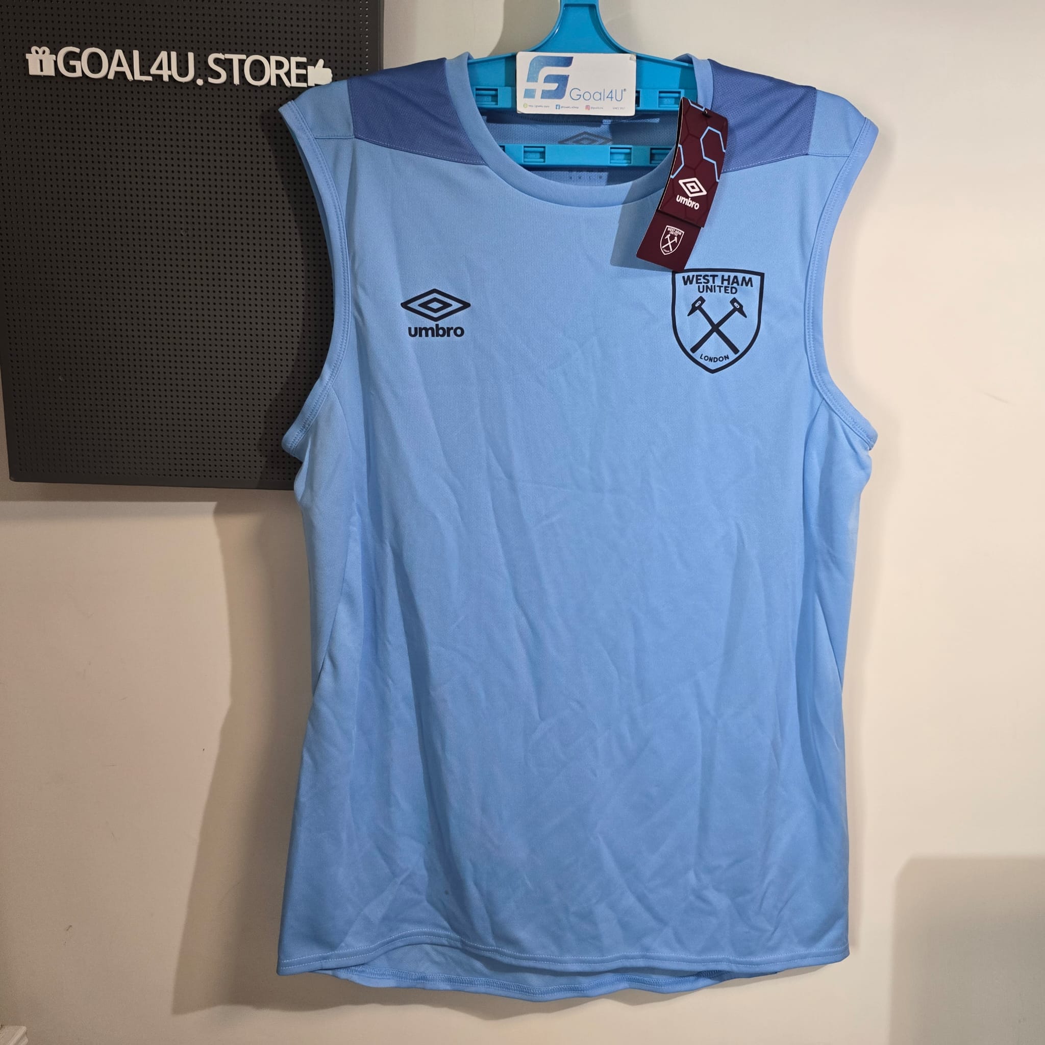 "現貨" Umbro Westham 韋斯咸淺藍訓練背心 79596U