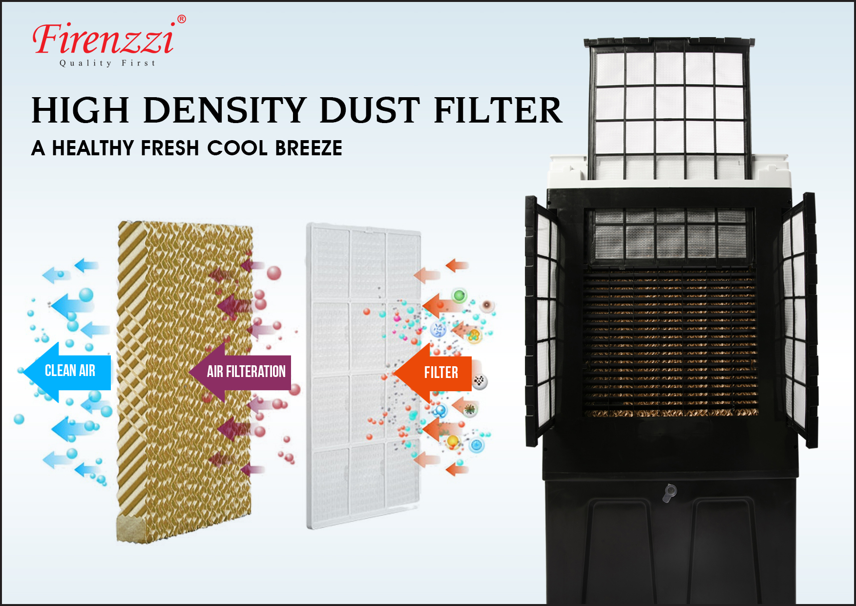Firenzzi 80L Air Cooler (FAC-1890)
