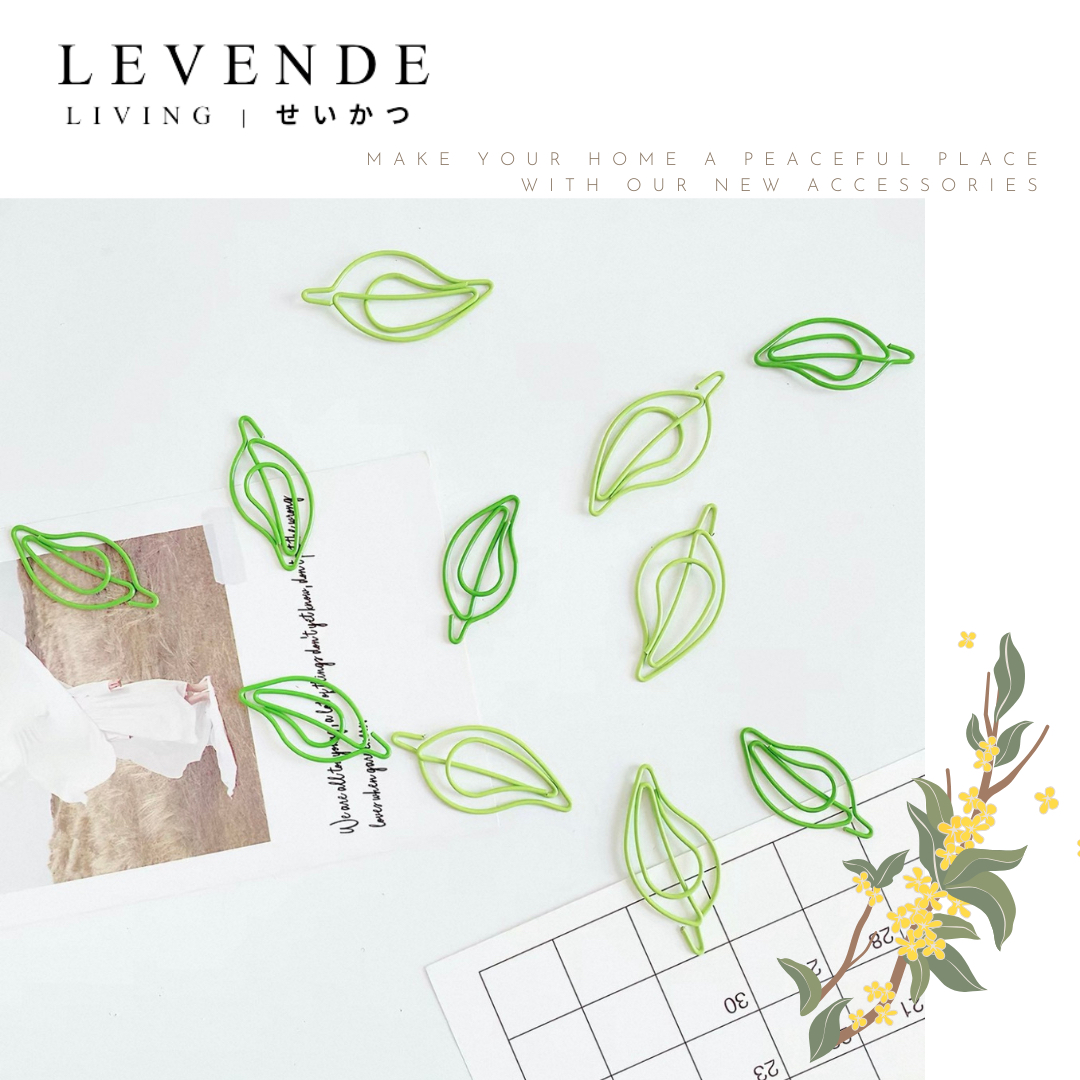 Levende 葉子造型萬字夾