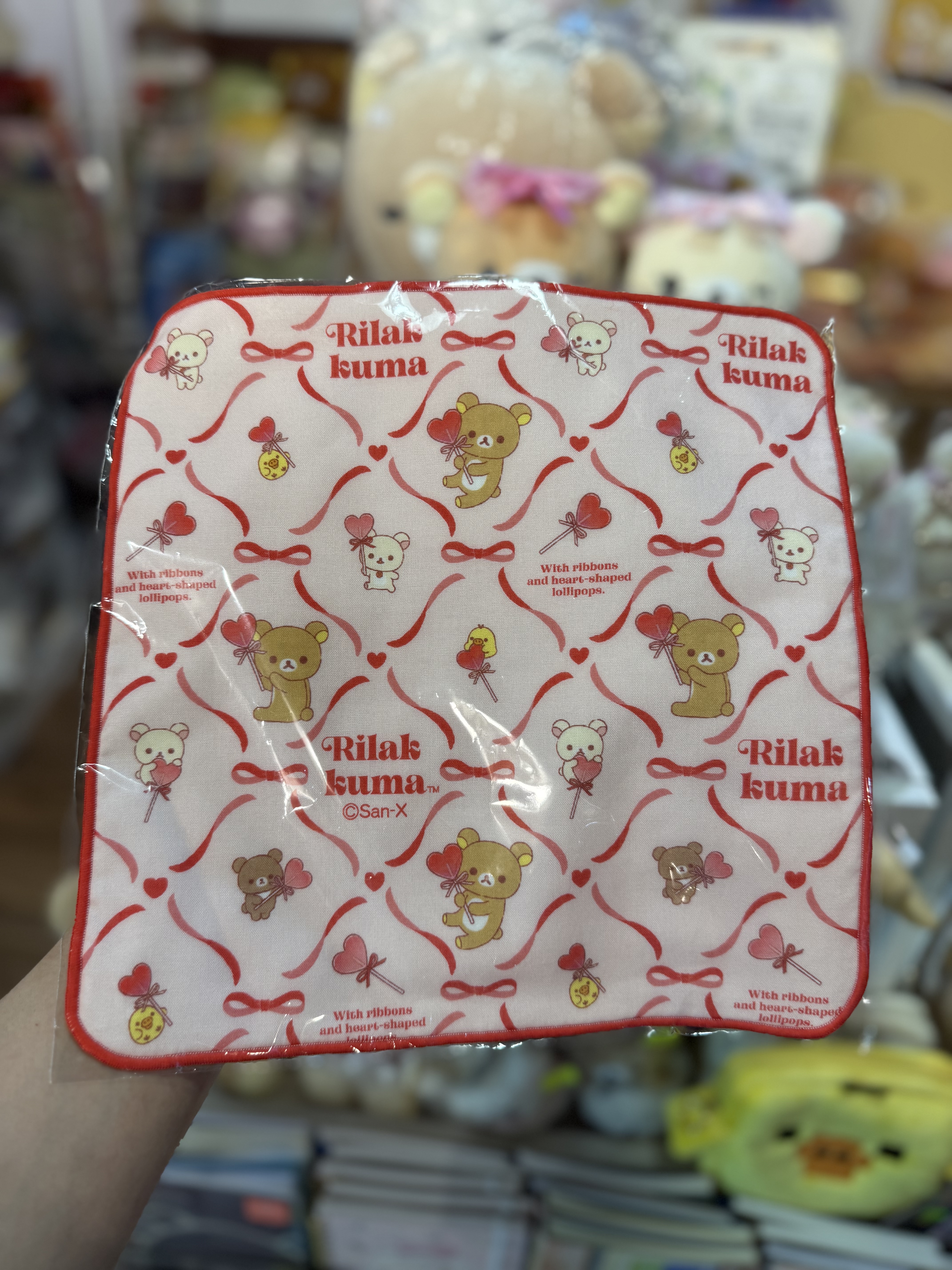 《現貨》全新日本專店限定 Rilakkuma情人節造型毛巾仔