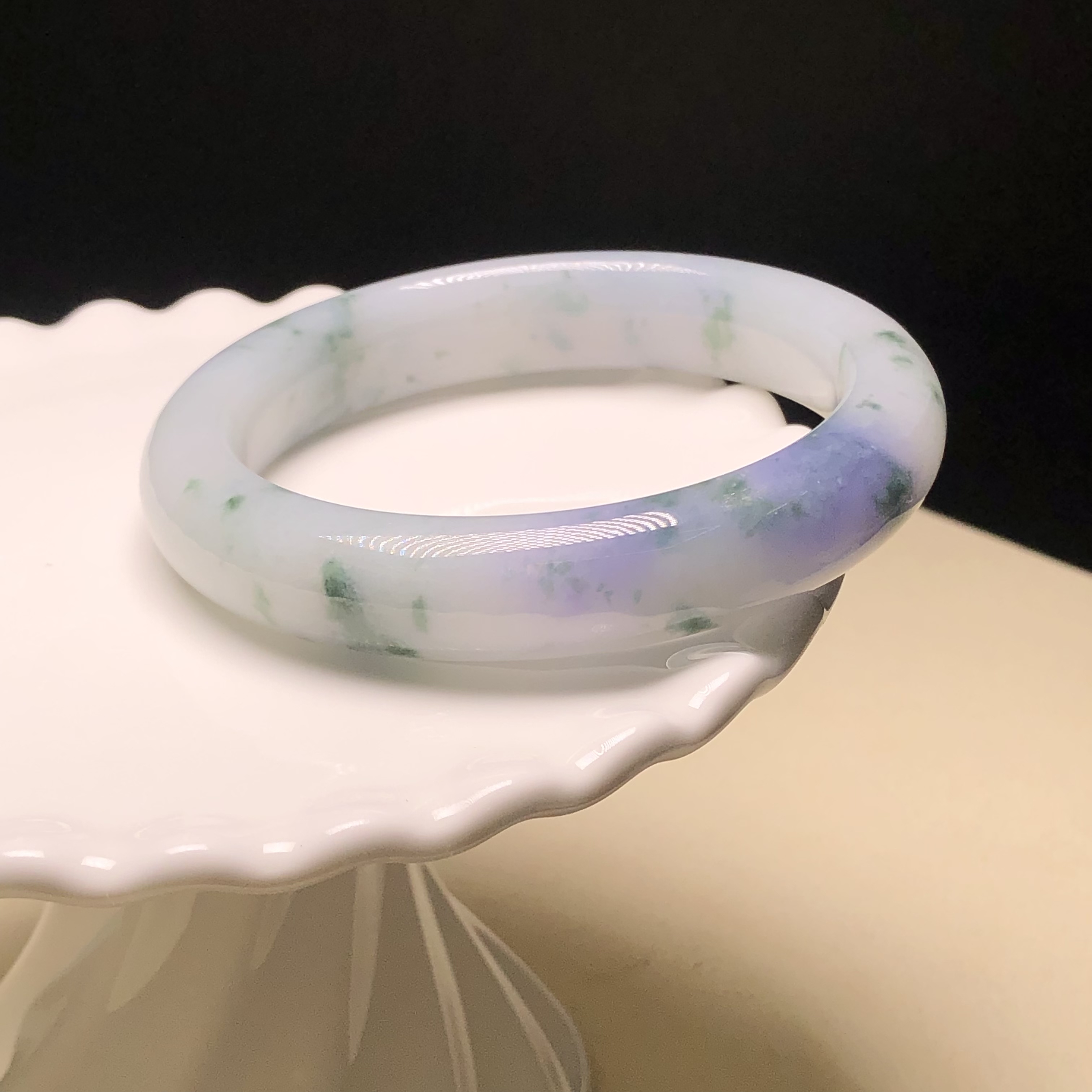 #C06293 🎁木那糯化飄花手福鐲53.8mm 