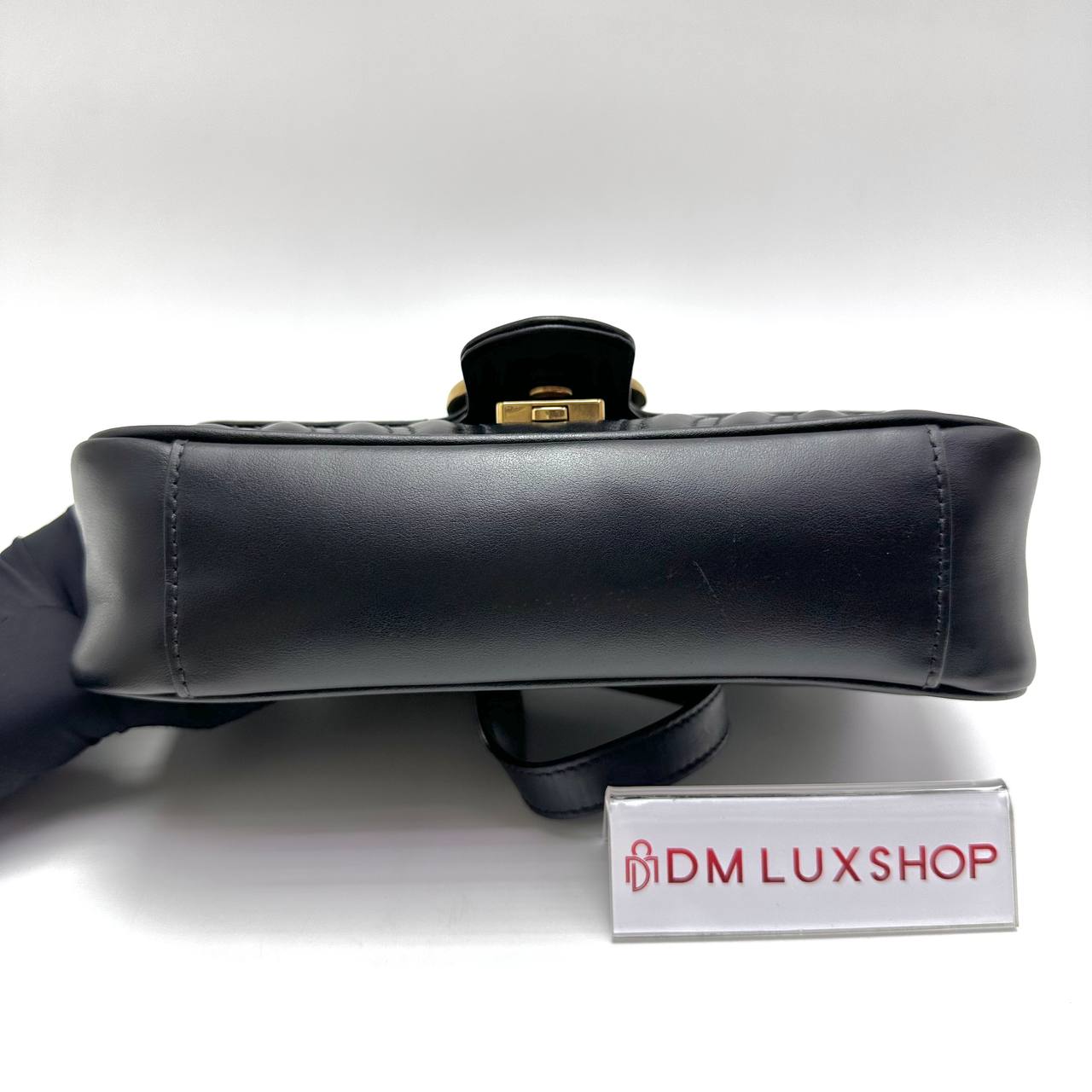 Gucci Black Mini GG Marmont GHW