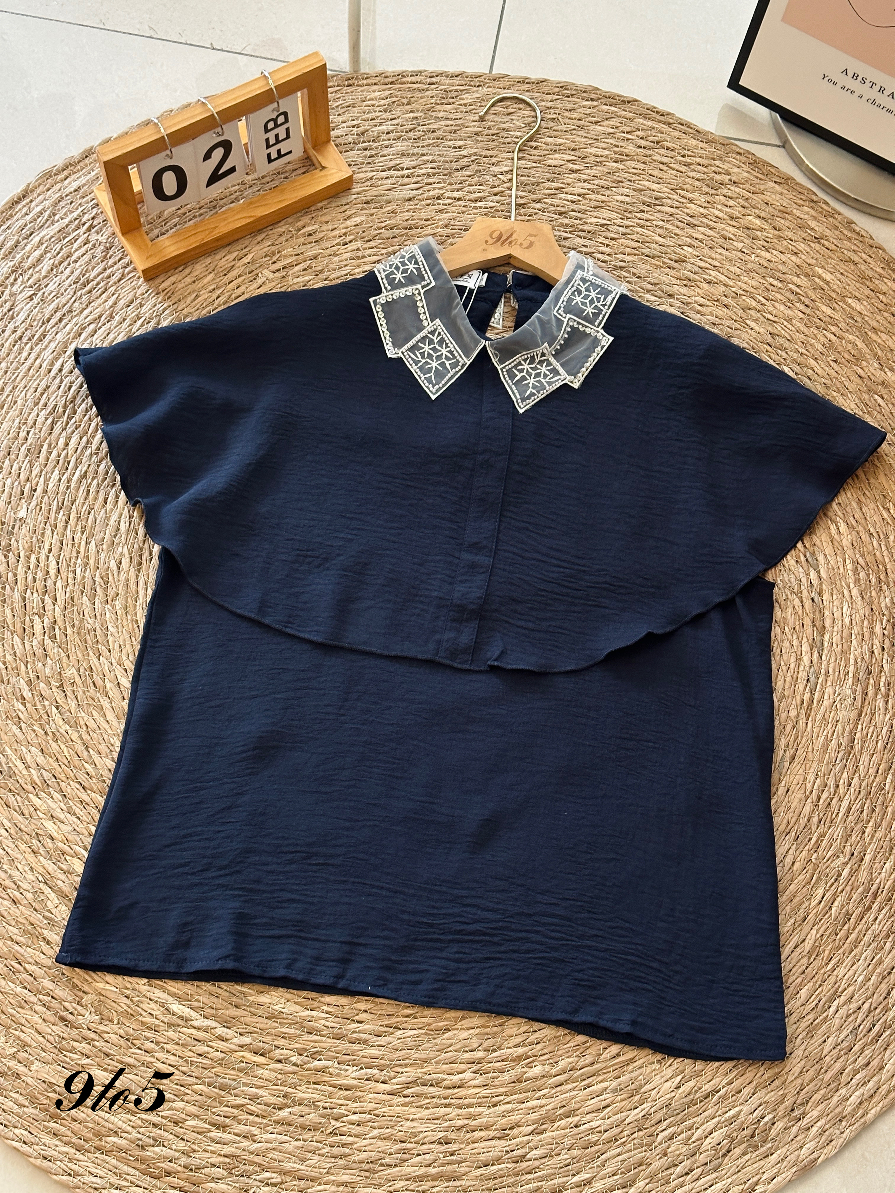 T3947 Peter Pan Blouse - 3 Colors