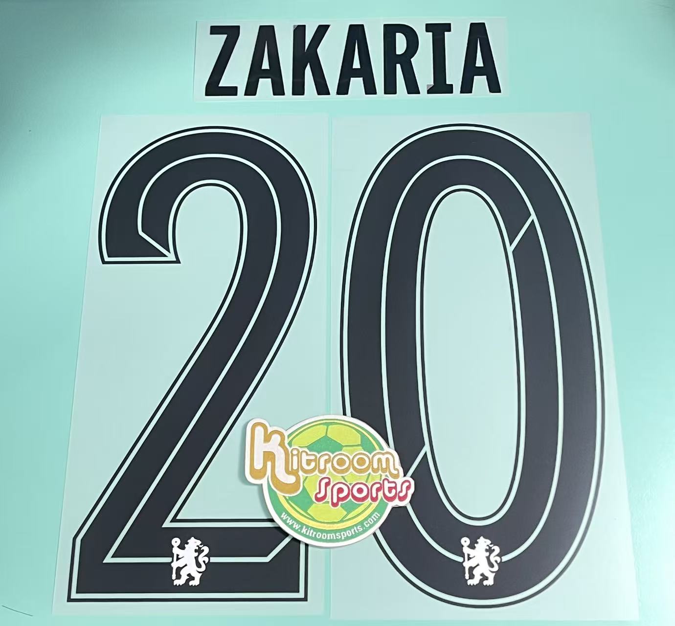 2022-23 Chelsea 3RD UCL Nameset #20 ZAKARIA