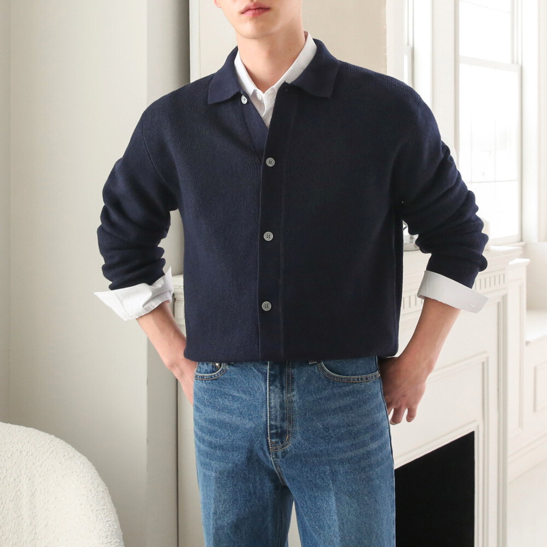 【In Stock】Cashmere Collared Knitwear