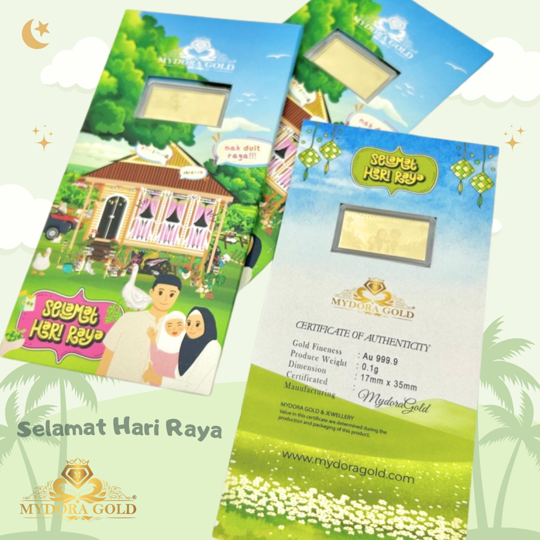 MYDORA 999.9 Gold Wafer Note Edition Raya (0.10g)