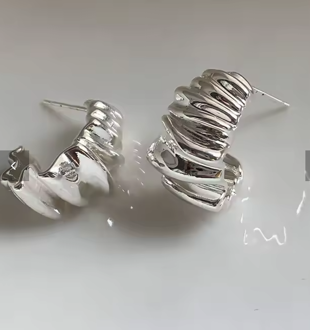 Ripple Curve Earrings