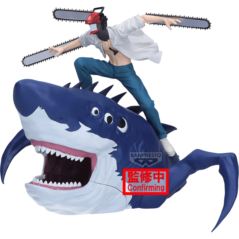 Banpresto, Figlife Figure: Chainsaw Man, The Movie, Reze Arc, Chainsaw Man and Beam 鏈鋸人 劇場版 蕾潔篇 鏈鋸人 鯊魚魔人畢姆