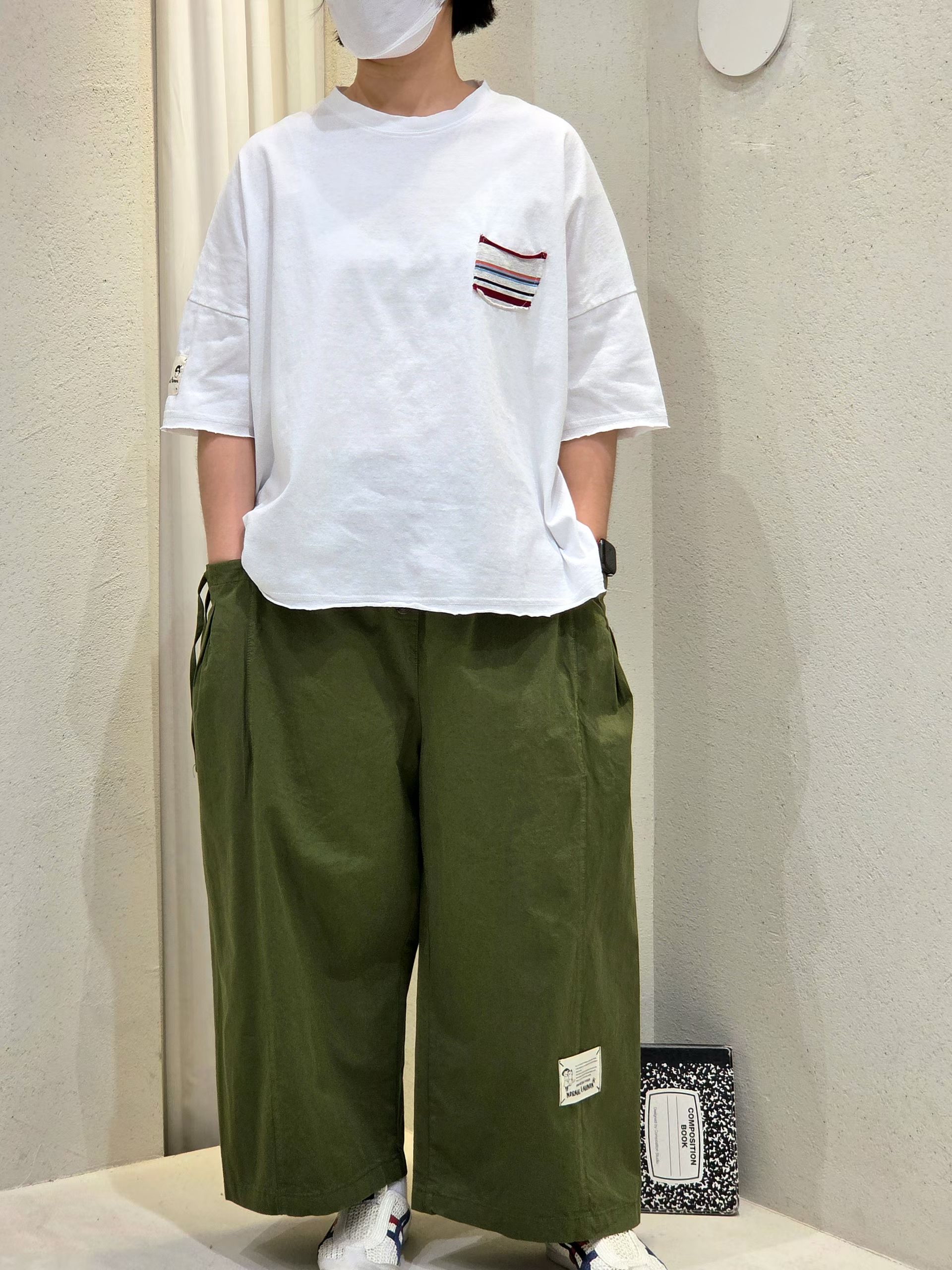 NO OX 彩條子小袋口tee