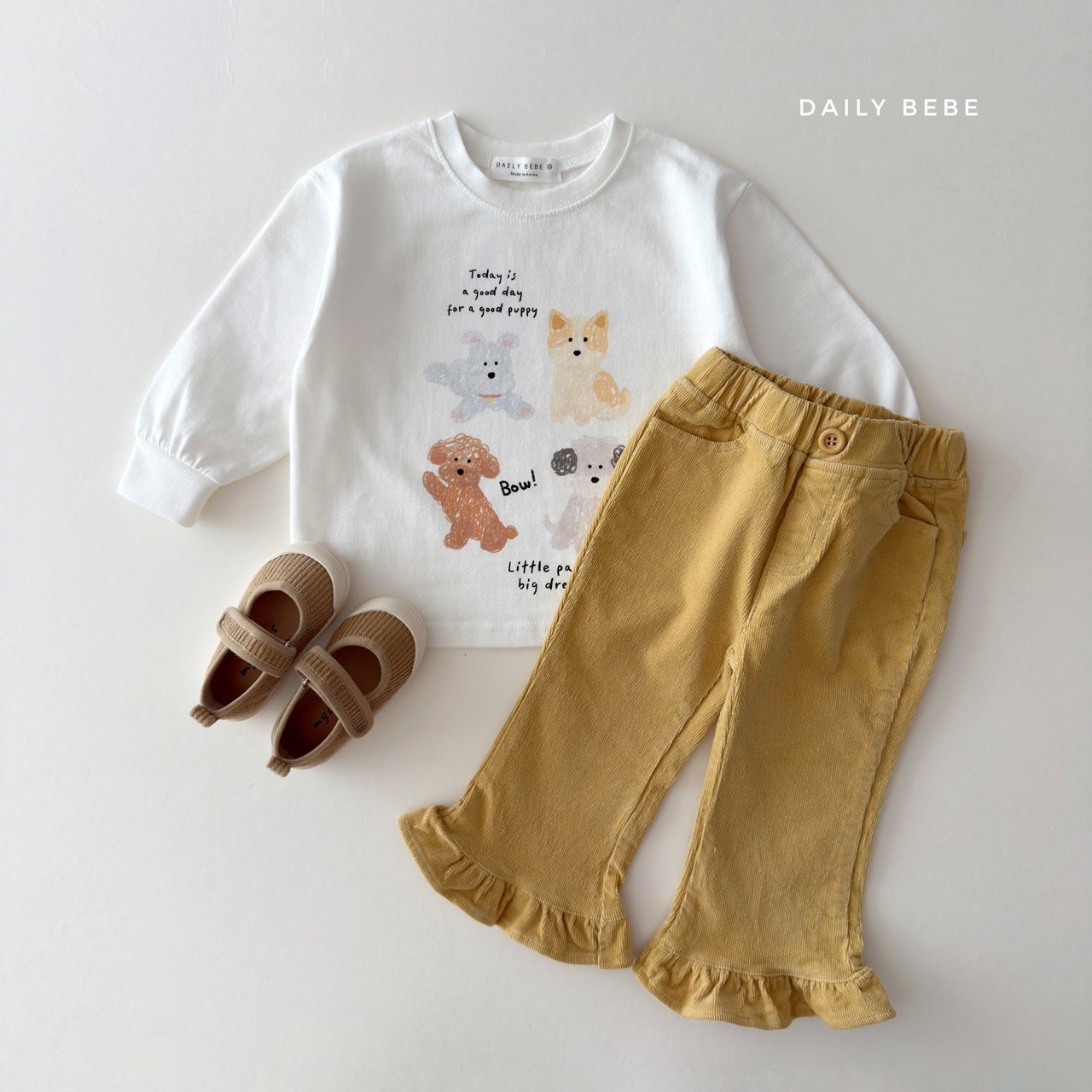 Dailybebe | Corduroy Bootcut Pants