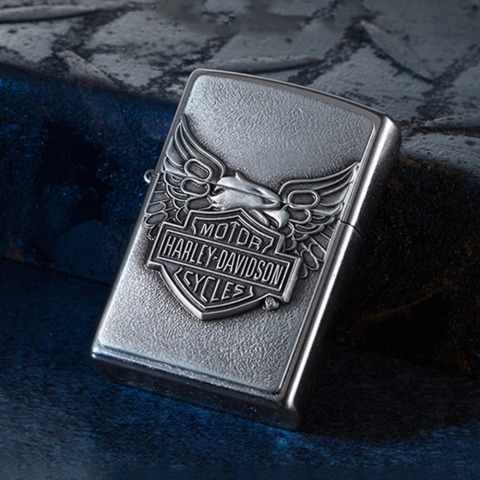Zippo 20230 HARLEY-DAVIDSON® 鷹徽章 防風打火機 原裝行貨 美國製造 Windproof  ZIPPO 指定授權經銷商 |美國製造 | 收藏  哈雷 Harley-DavidsonR Eagle Emblem