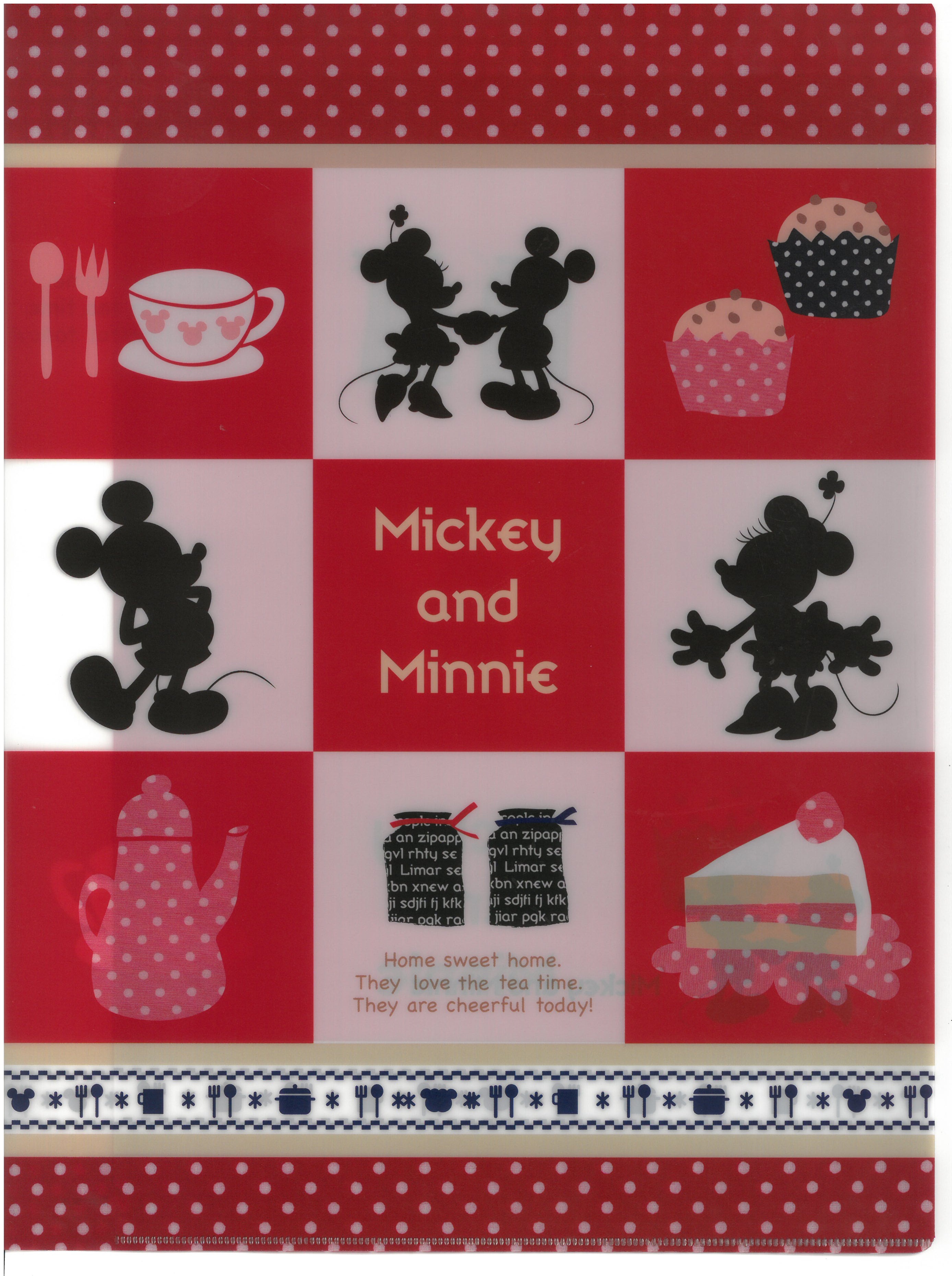 Mickey & Minnie A4 雙開文件夾   (2129-744)