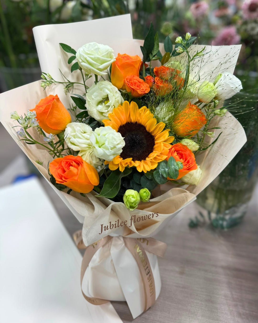 🌻向日葵 · 橙色玫瑰花束