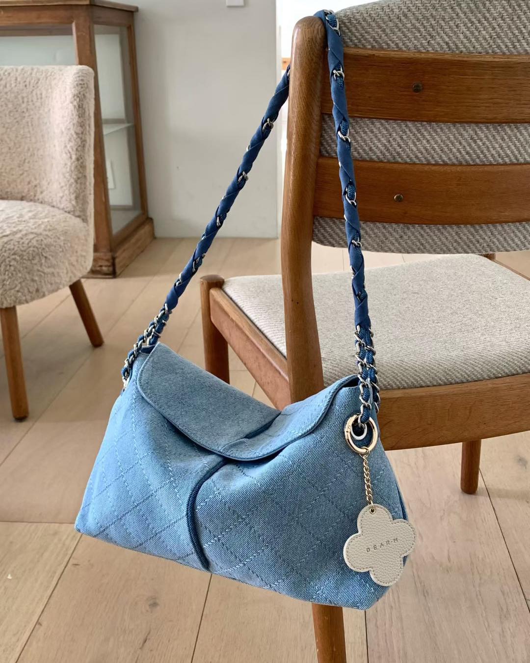 絕美春季牛仔布香香風手袋子