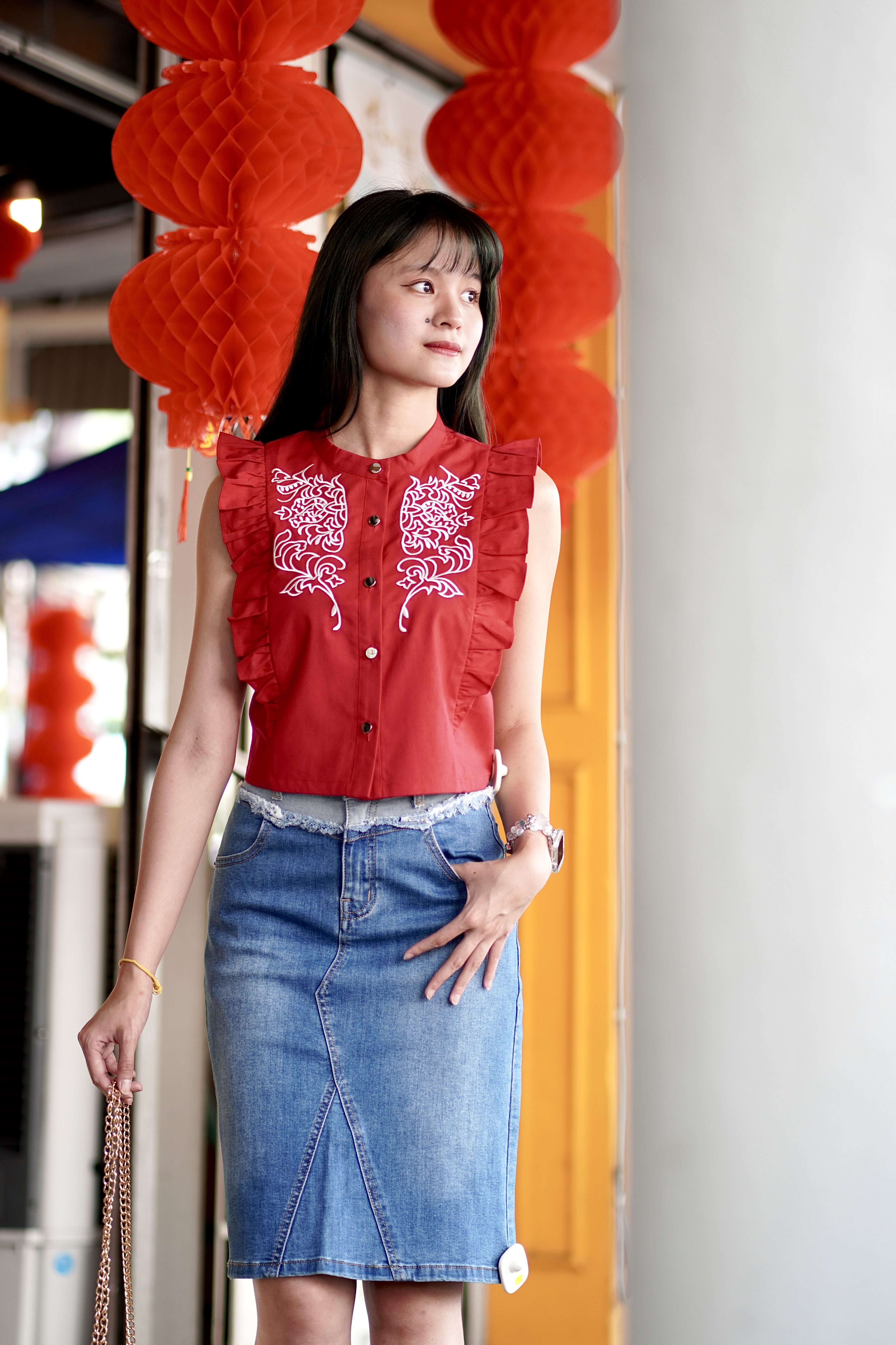 C446 Everyday Muse Denim Skirt