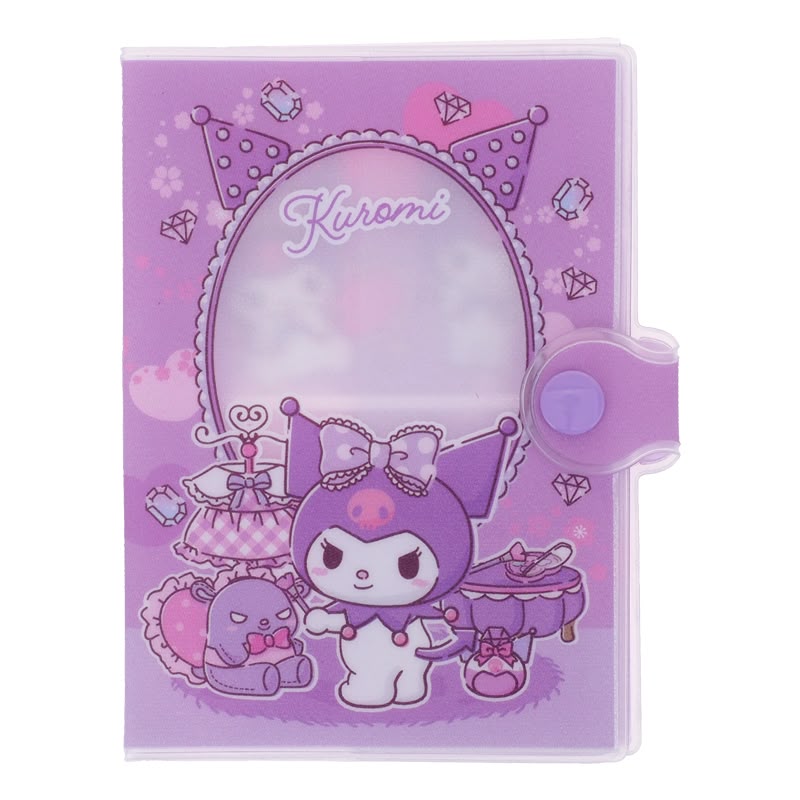 Kuromi PVC Passport Holder w/ Button PVC 面証件套 (閃紗料)