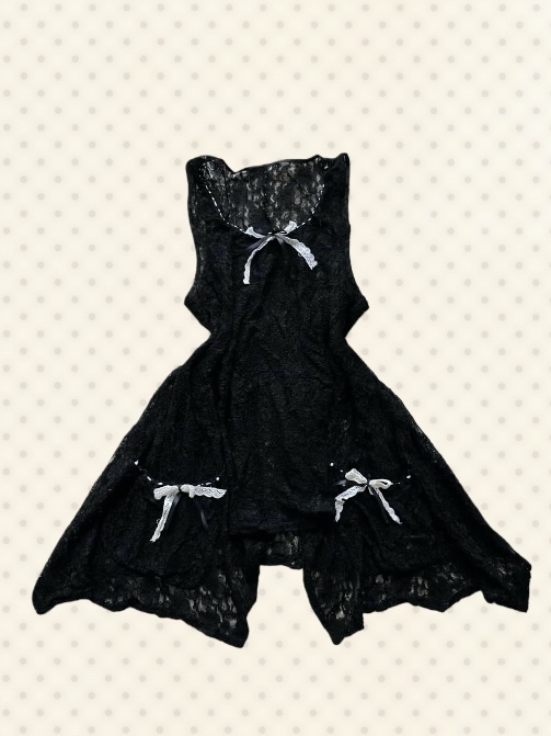 Black Lace Dress Outfit Set