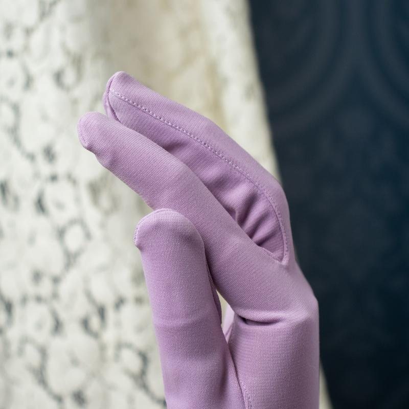 New Old Stock -1960s Made in Japan Pearl-Studded MOD Gloves(Yellow/Lavender/Pink)(MT331)
