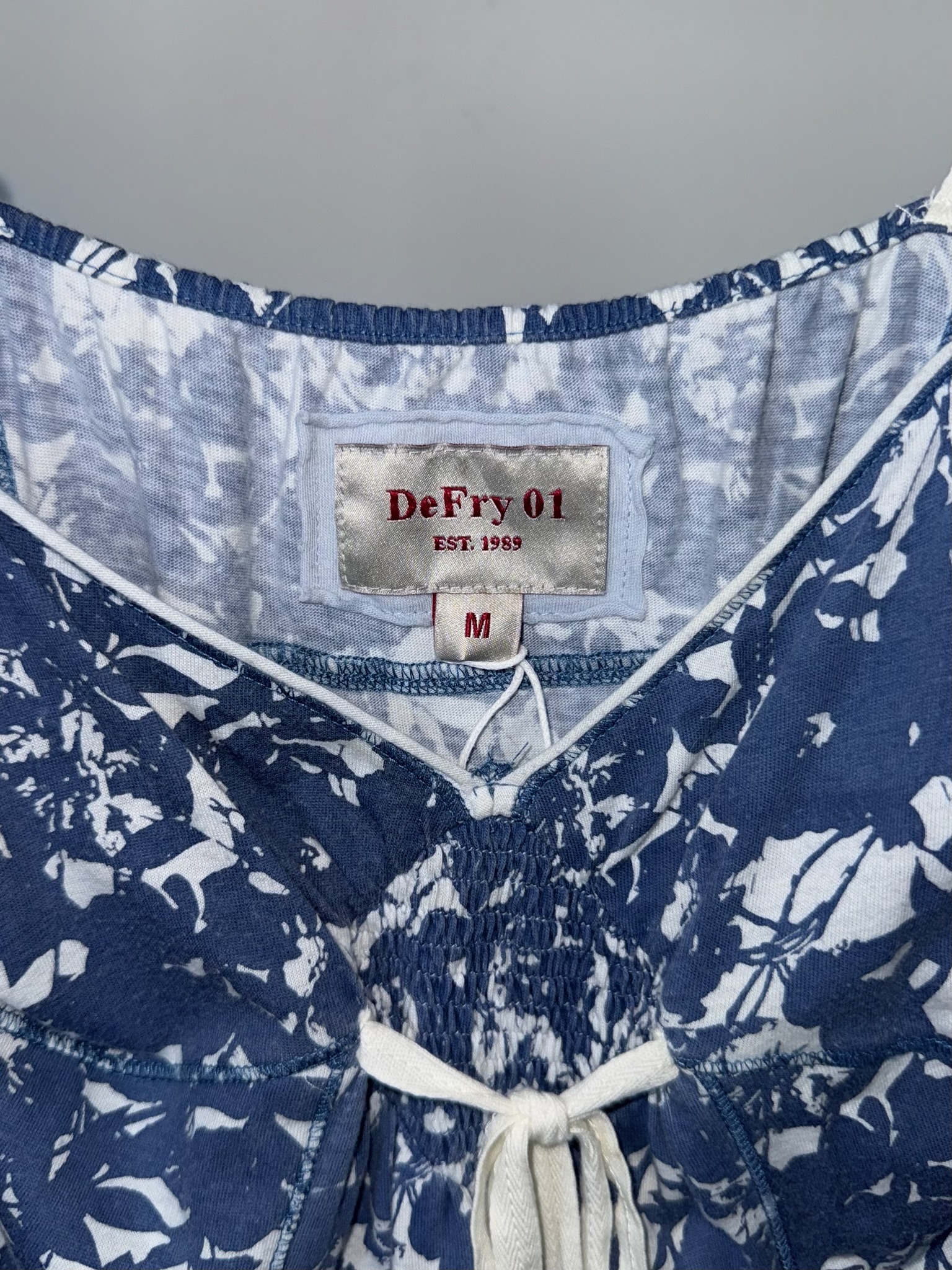 Vintage Floral Print Smocked Cami Top