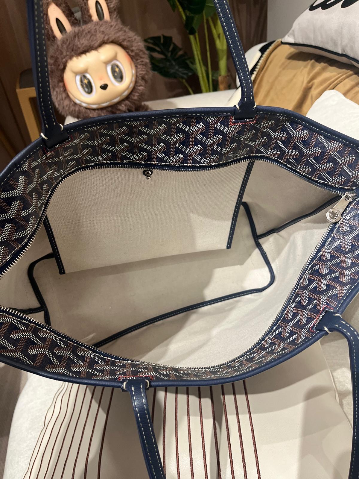 Goyard Artois MM Navy 100%Authentic, 95%New ✅Dust bag