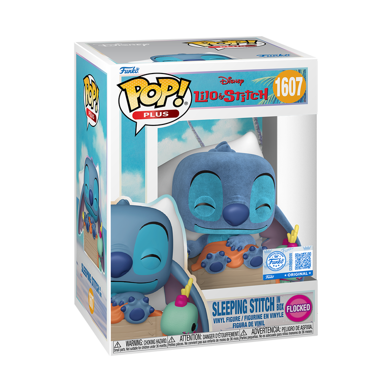 📦訂購 美國代購 Funko POP! Disney Plus Sleeping Stitch in Box (Flocked) Figure 史迪仔 模型