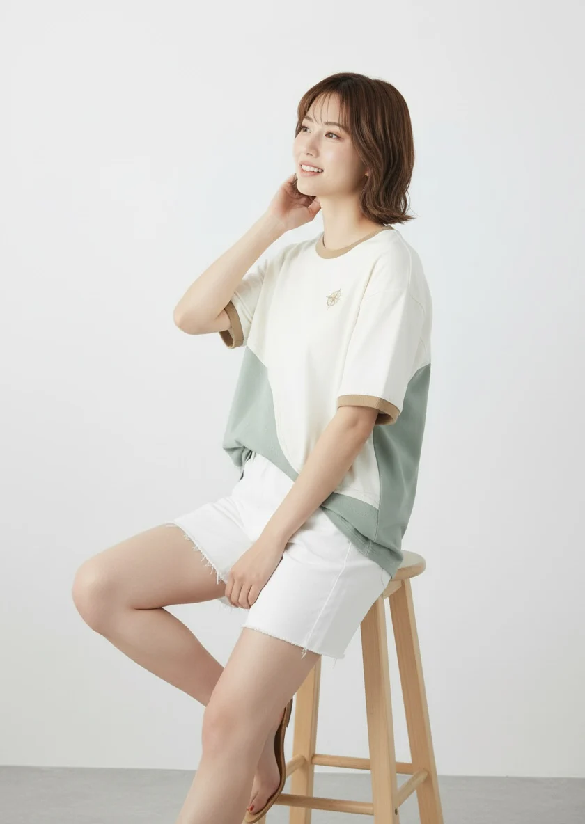 MOMOJI Antibes Tee (1-Azure Mist) | Hooman (Adult/Kids)