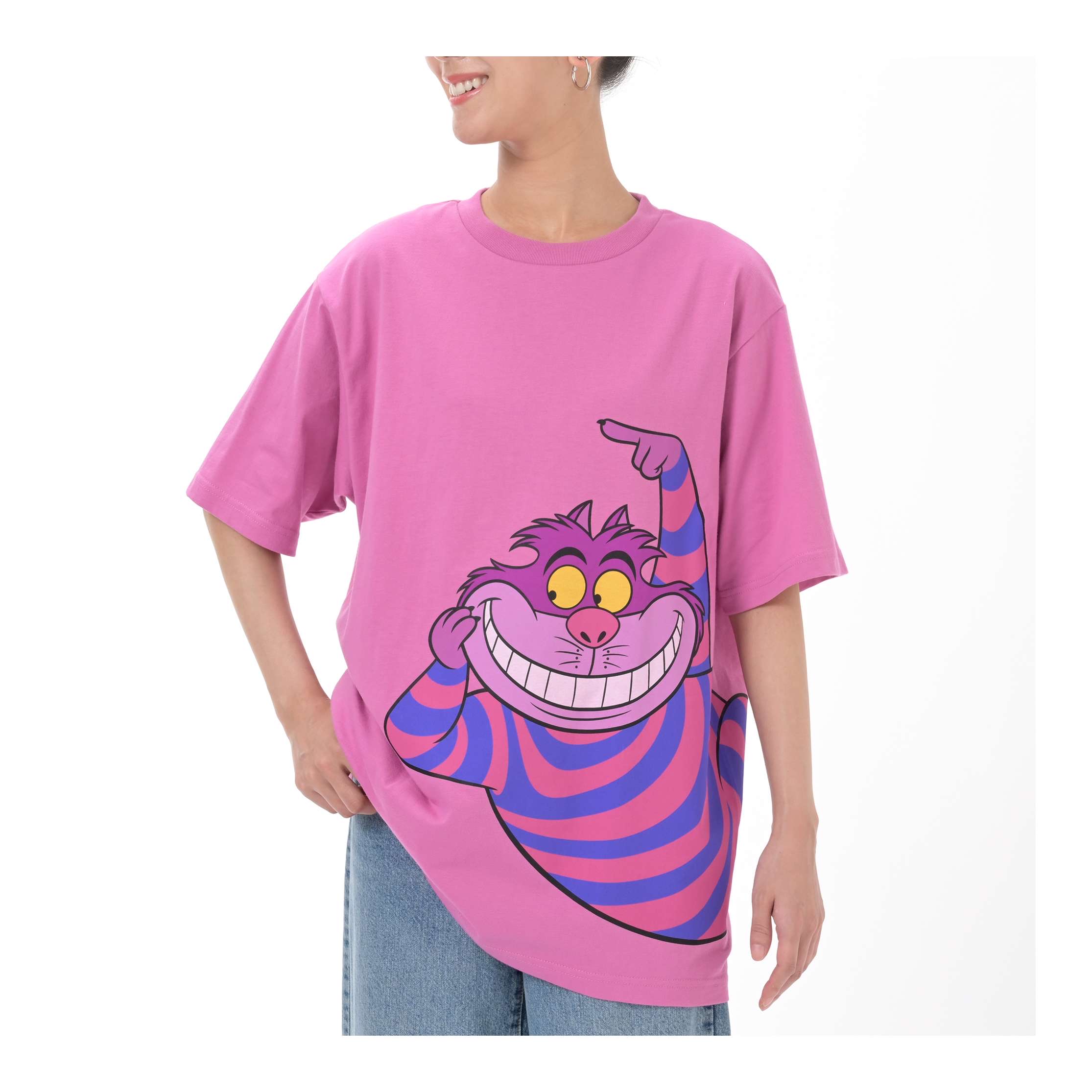 🎀【預訂】Disney T-shirt Collection - Cheshire cat粉紅色