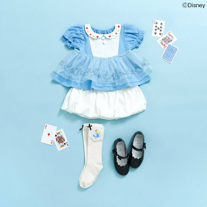 🇯🇵預訂 日本直送🇯🇵Apres les cours x 愛麗絲系列人物印花歐根紗翻領短袖上衣