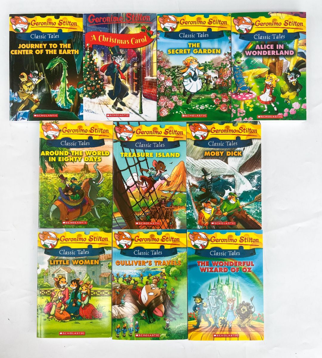 老鼠記者經典小說 Geronimo Stilton Classic Tales 10 books 全彩 S88