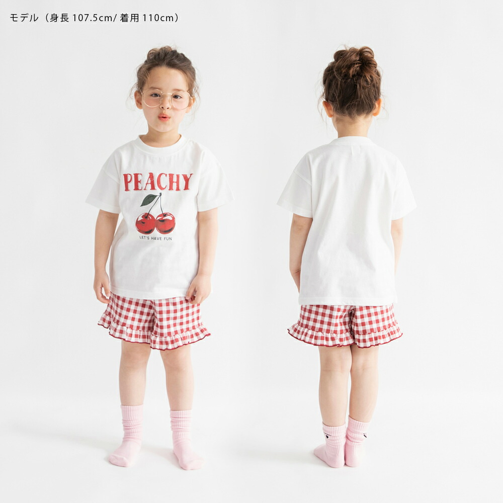 🆕【⭐訂購⭐】🌀 🇯🇵 日本直送 女童 格紋 荷葉邊 短袖家居服［3款選］ 🌀[ELDA-0091][260510]