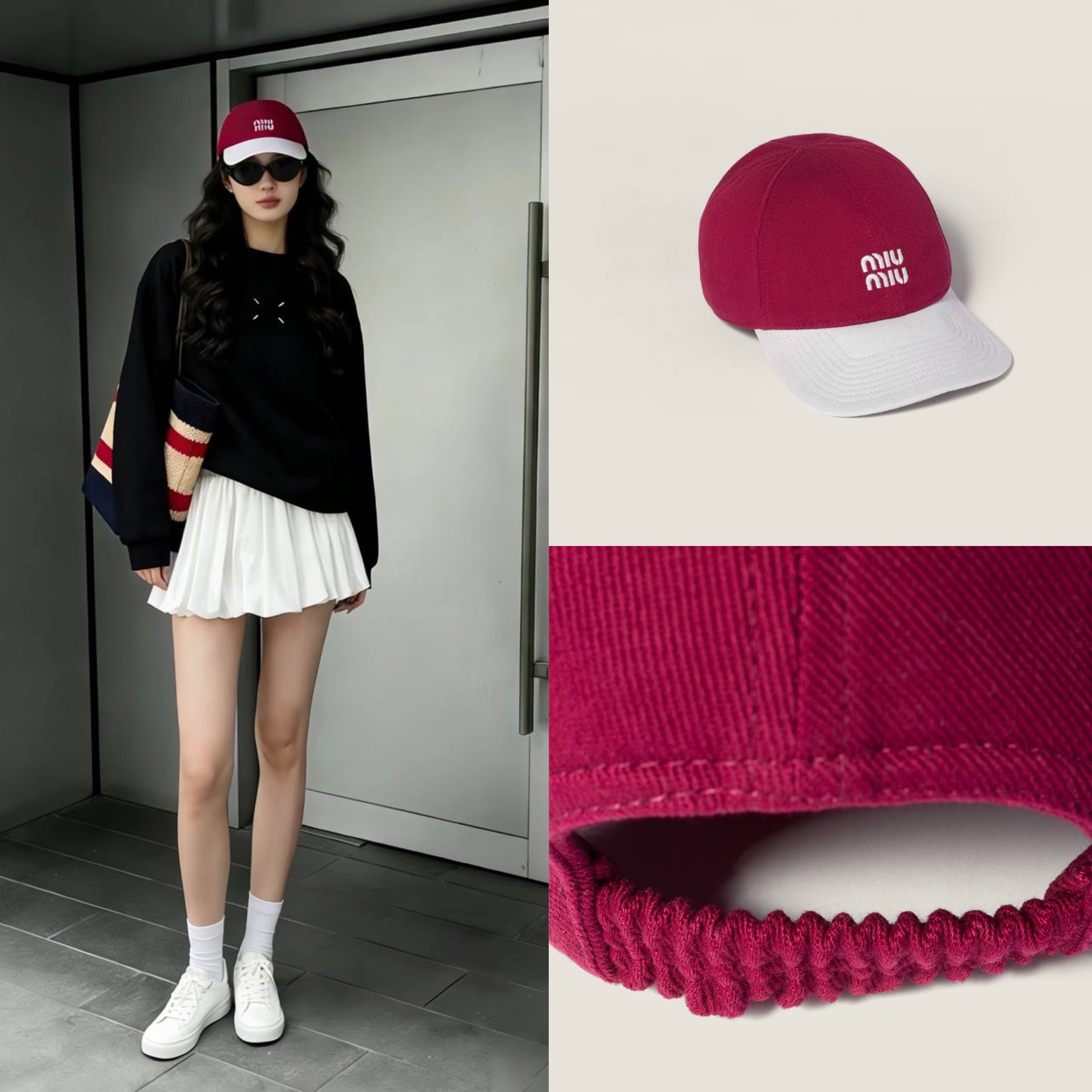 限時優惠✨訂貨🍒MIUMIU cap  Size S 57cm M 58cm L 59cm