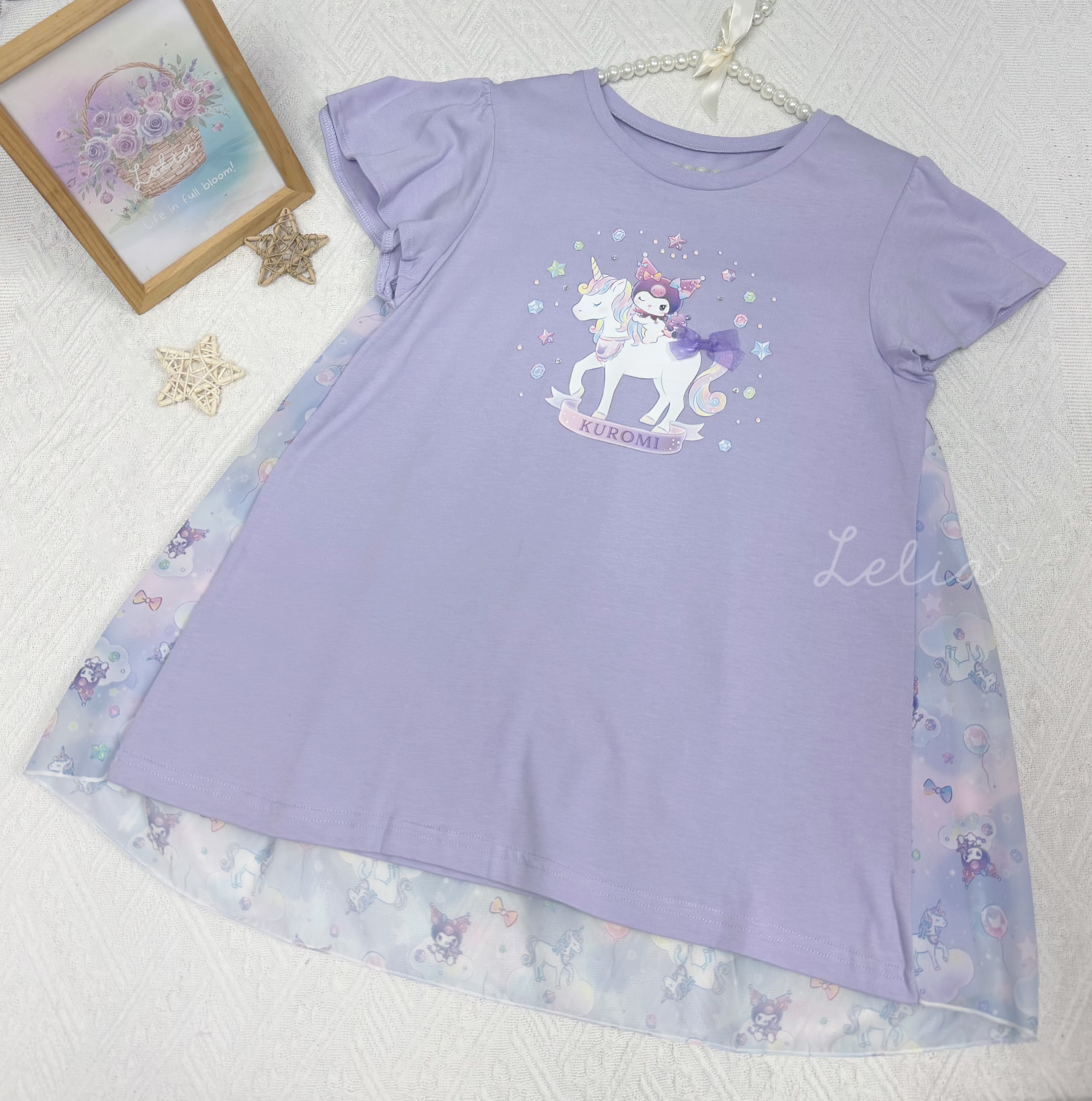 ▫️現貨▫️anyFAM X Sanrio Kuromi拼布上衣