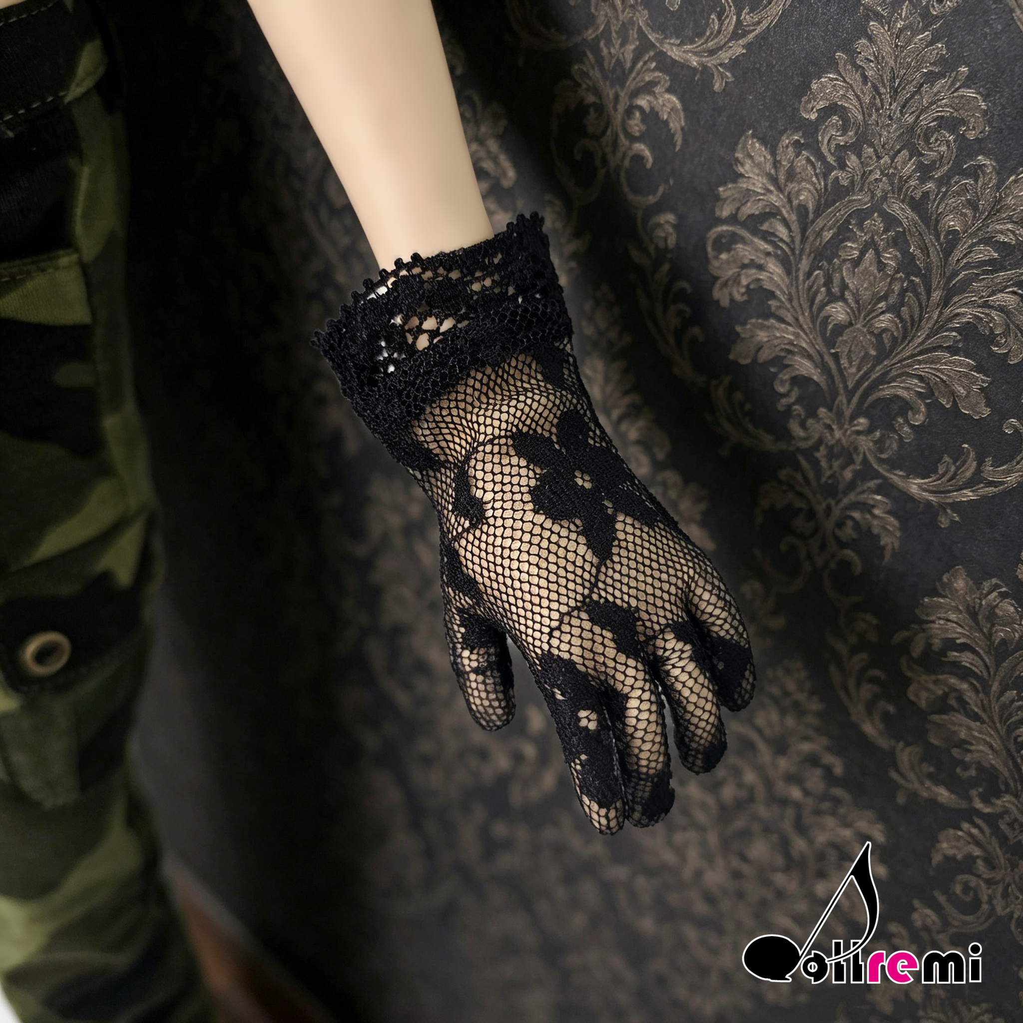 【dollremi】(A0122) 黑色蕾絲手套 Black Lace gloves