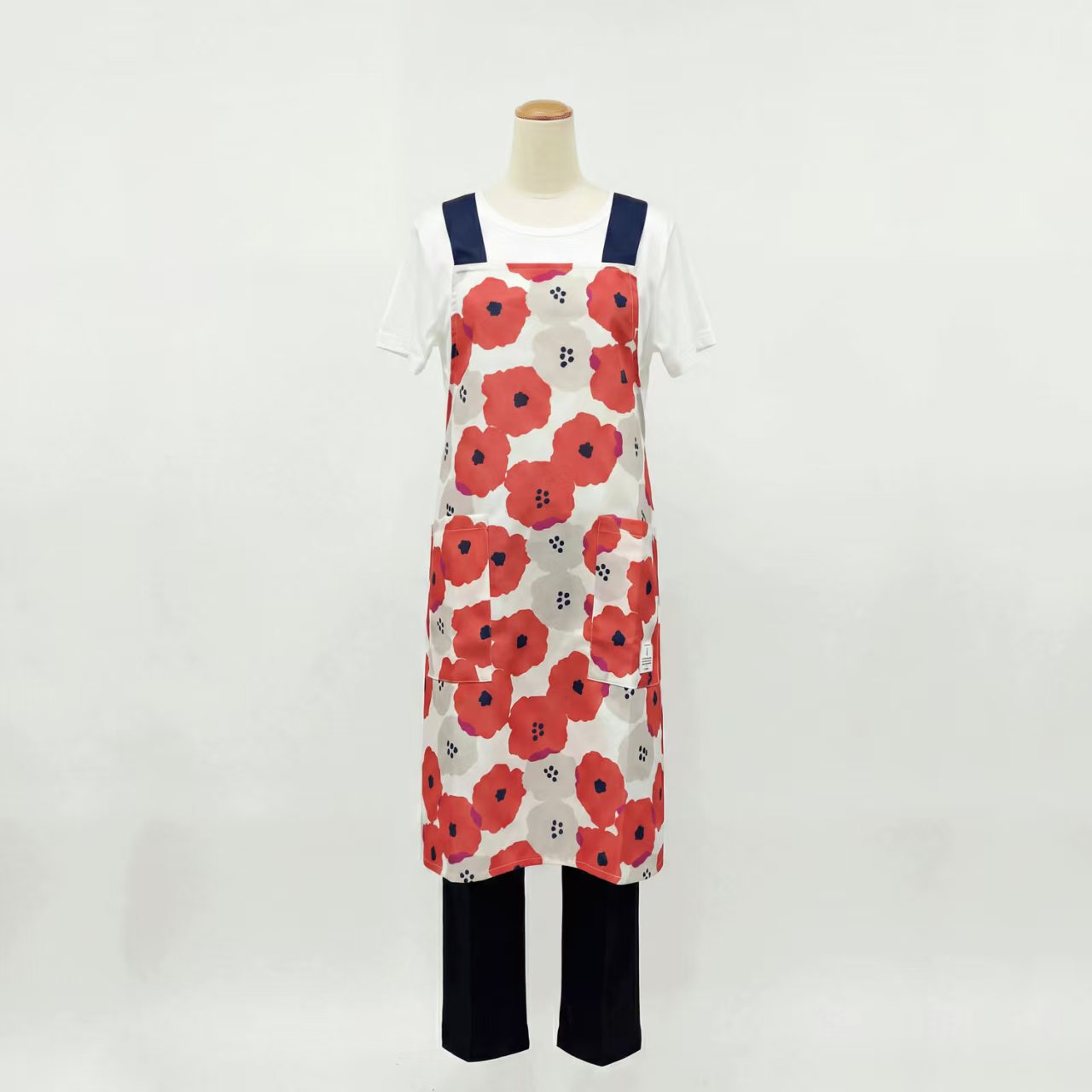 日本直送 Wpc. 牡丹圖案和風圍裙 