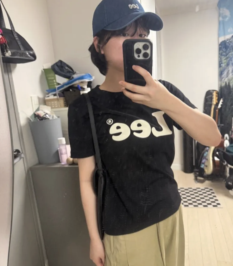 韓國版 LEE Small Twitch Logo 丹寧棒球帽  3色任選