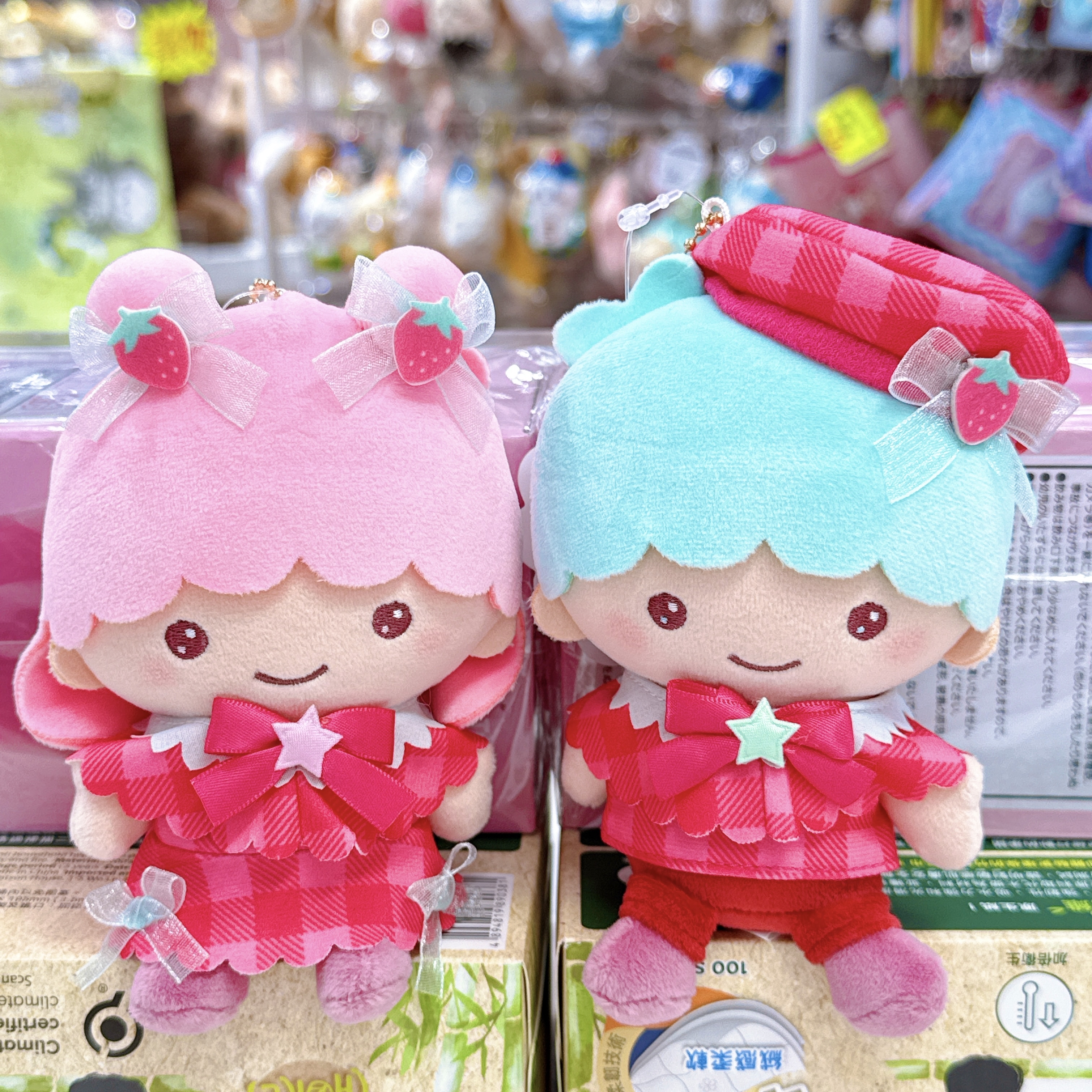 日本限定版little twinstars公仔掛飾一對