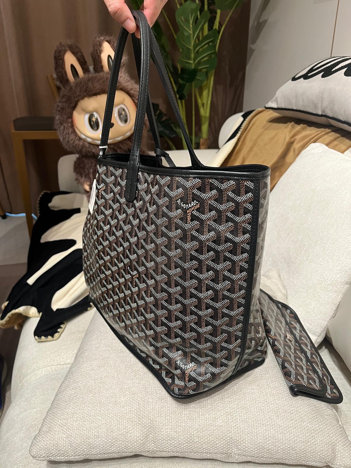 Goyard Anjou pm noir 100%Authentic,98%new✅dust bag✅pouch