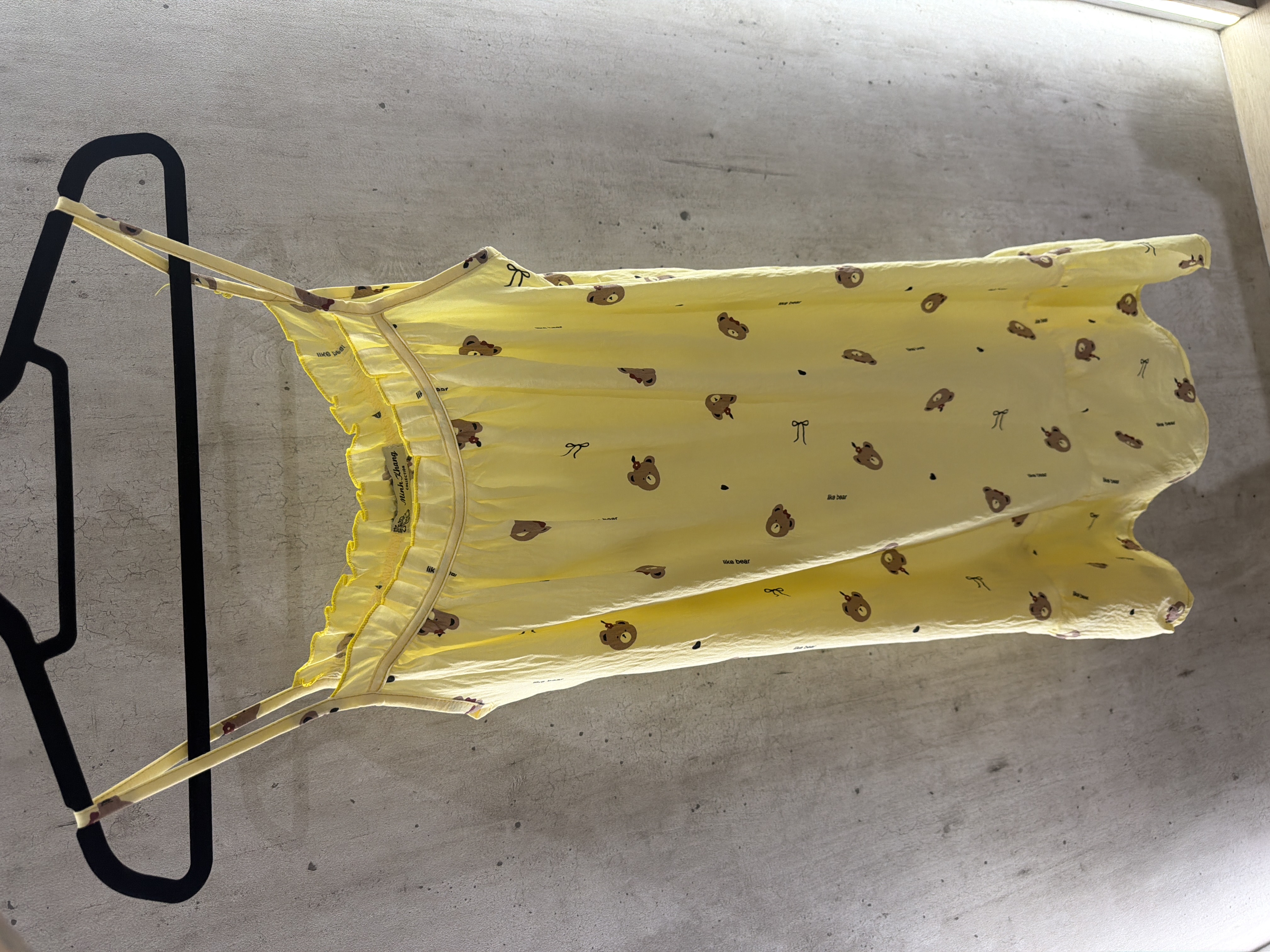 印花荷葉邊懒人风睡裙