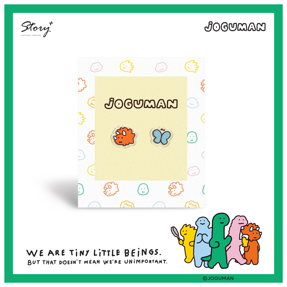 📦訂購 台灣限定 STORY 故事銀飾 x JOGUMAN 恐龍系列 耳環