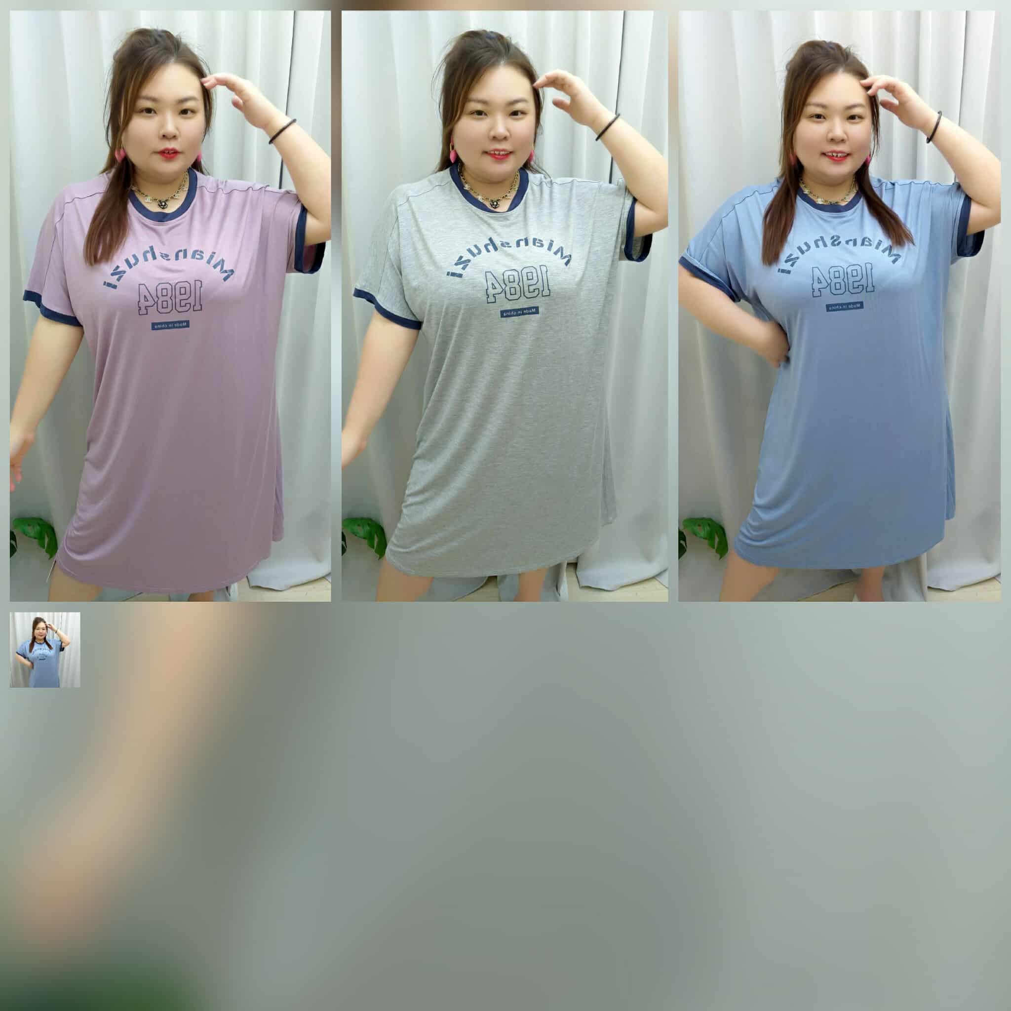 TW#5187 1984圆领大码睡裙