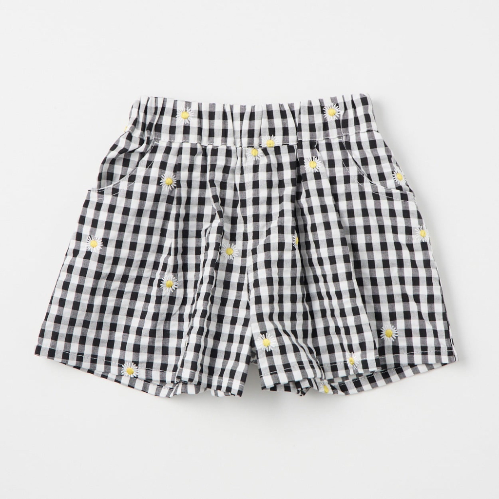 🇯🇵預訂 日本直送🇯🇵Buddy Lee 兩色標籤口袋雛菊刺繡格紋寬鬆短褲
