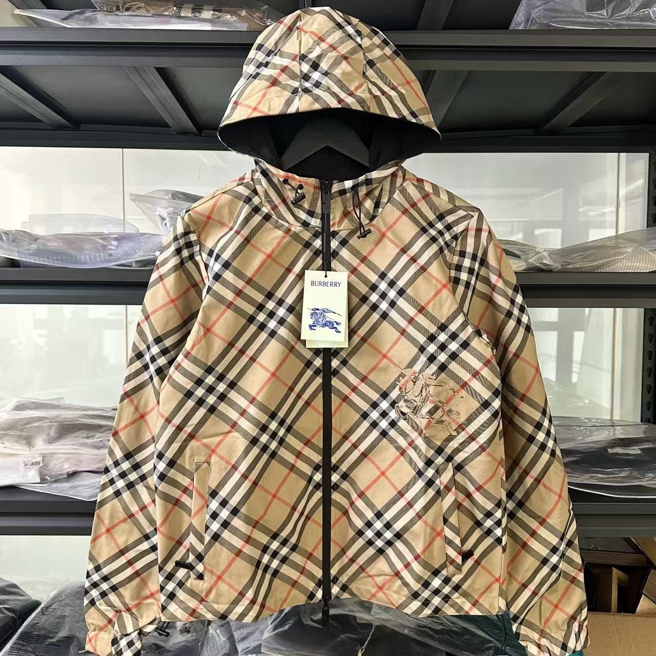 【頂級】 Burberry Vintage Check jacket 雙面格紋外套