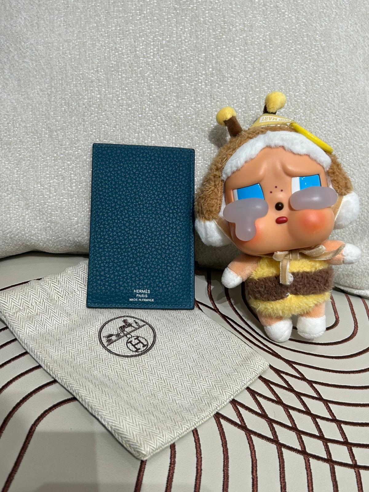 Hermes Card Case calfskin 100%Authentic, 98%New✅dust bag 