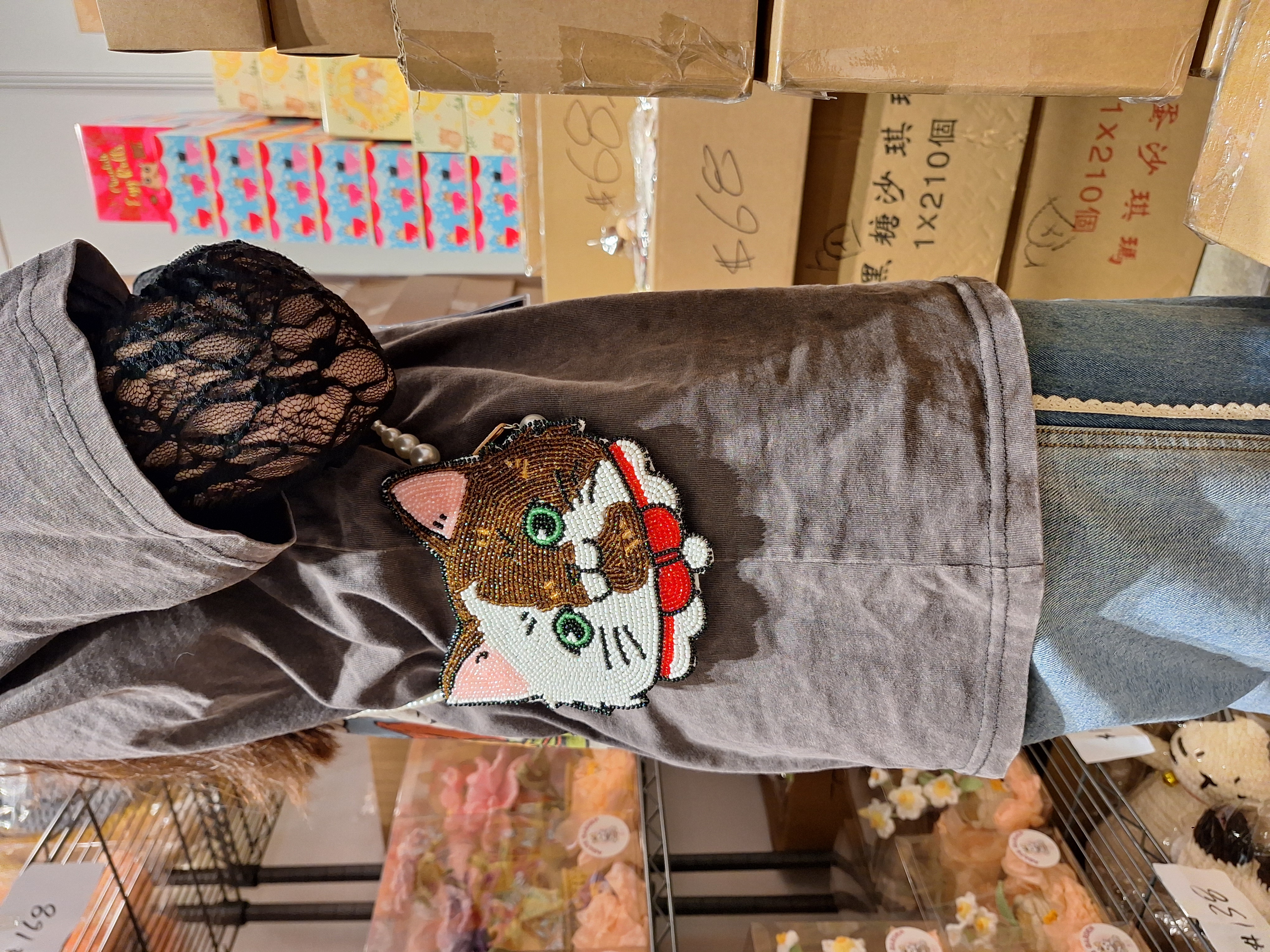 人手刺繡珠珠袋（自家品牌設計）