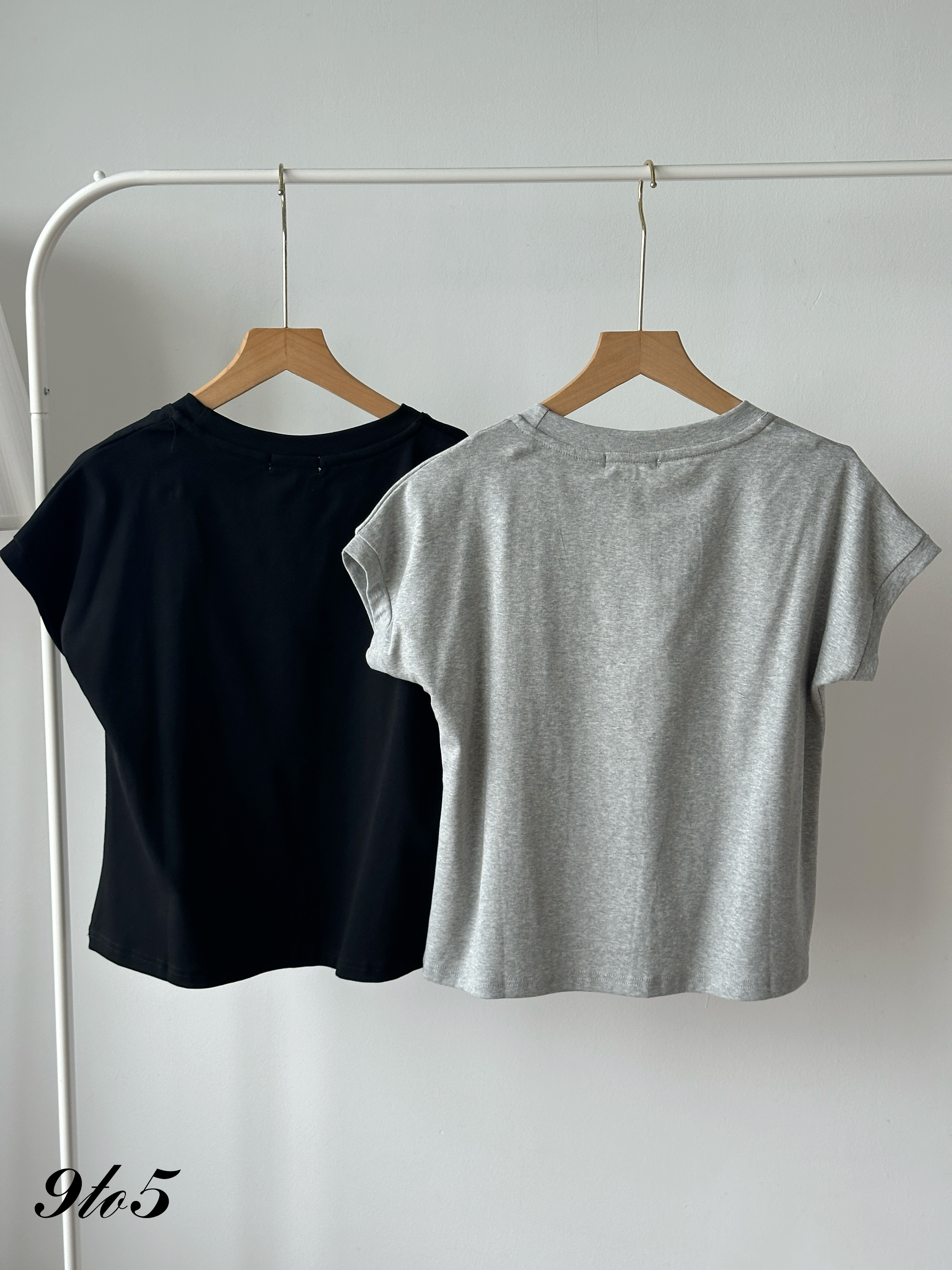 T4345 Cape Sleeve Plain Tee - 5 Colors 