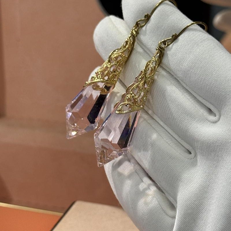 Vintage Glass Hook Earing (C033)