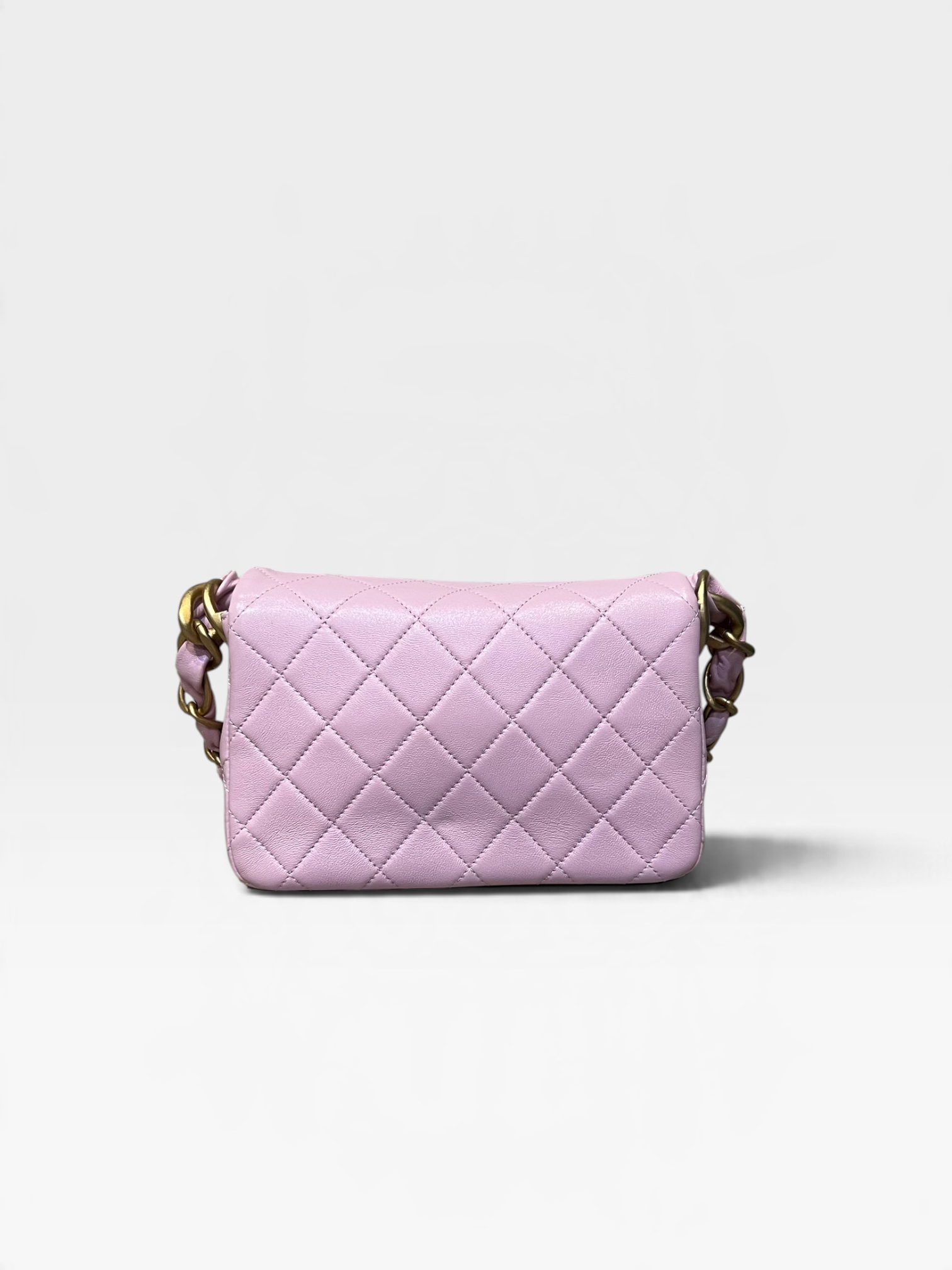 Pre-Owned Chanel Pink Quilted Calfskin/K9903