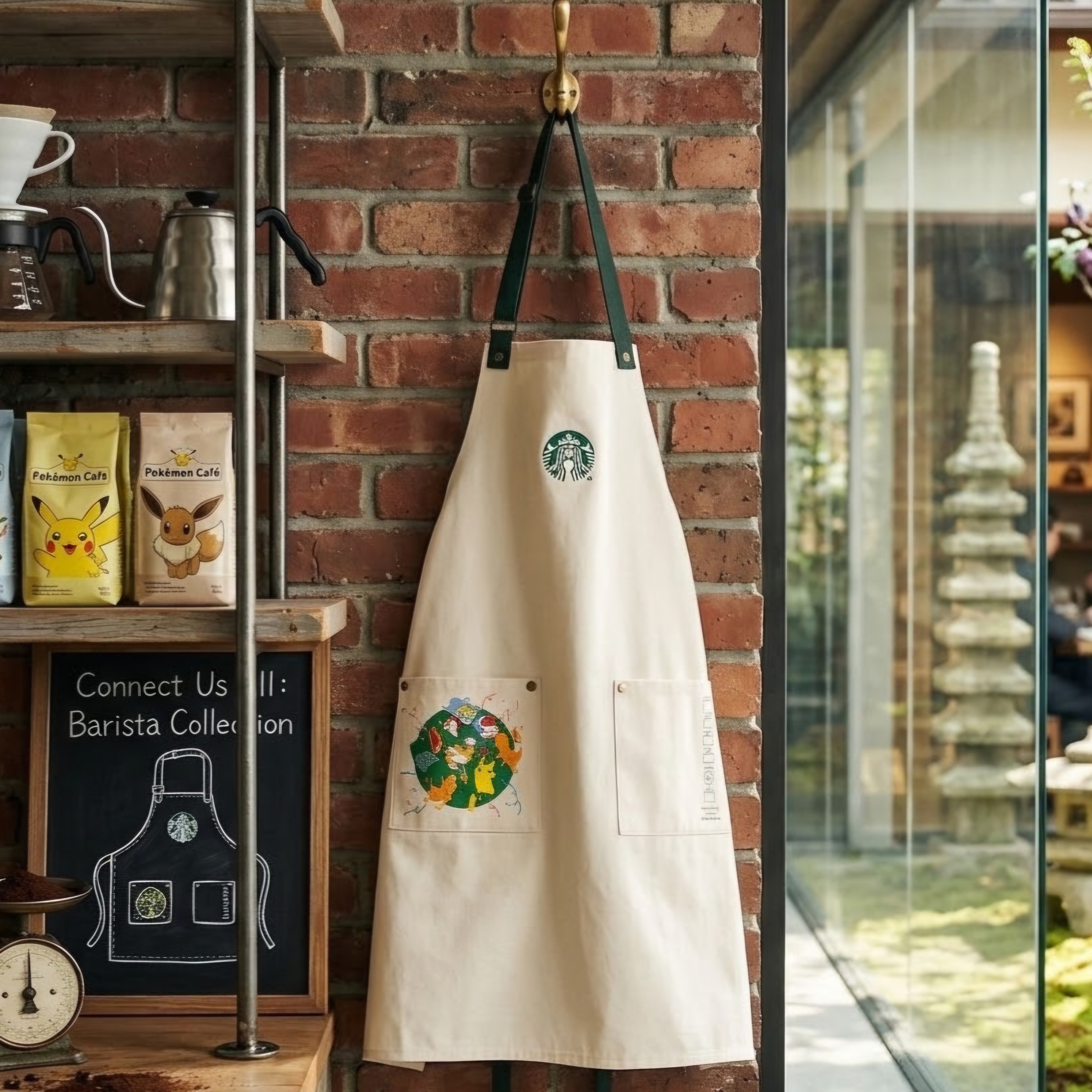 《限量發售》《日本 🇯🇵  POKÉMON + STARBUCKS系列》【圍裙】