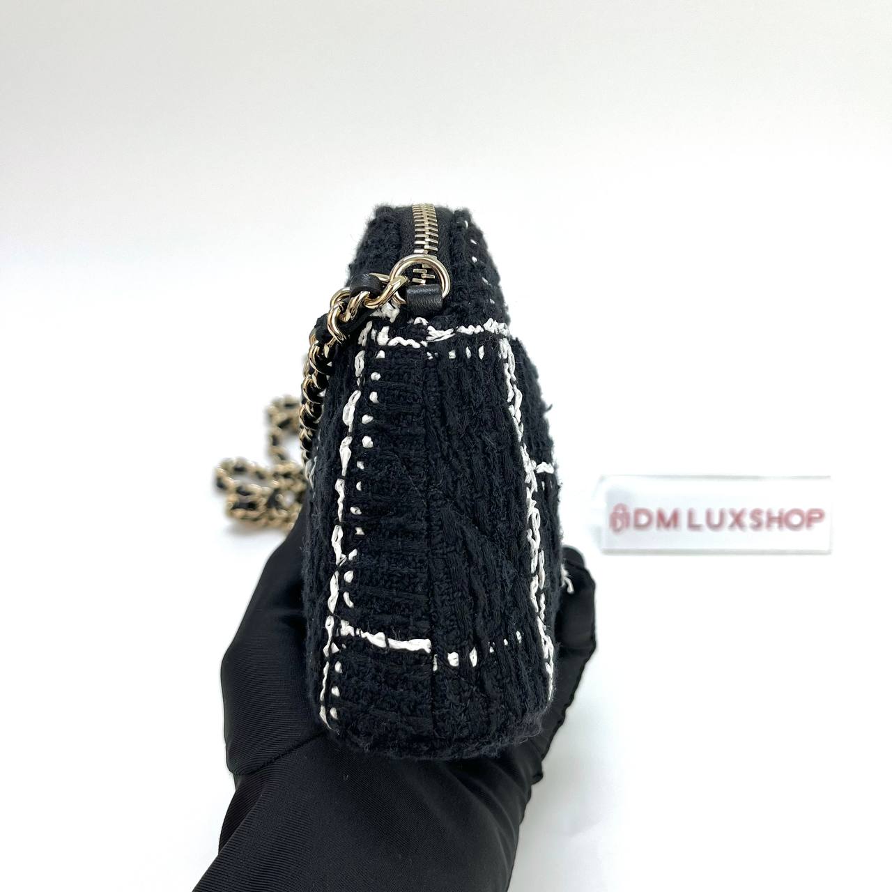 Chanel Tweed VIP Gift Crossbody Bag GHW (Microchip)
