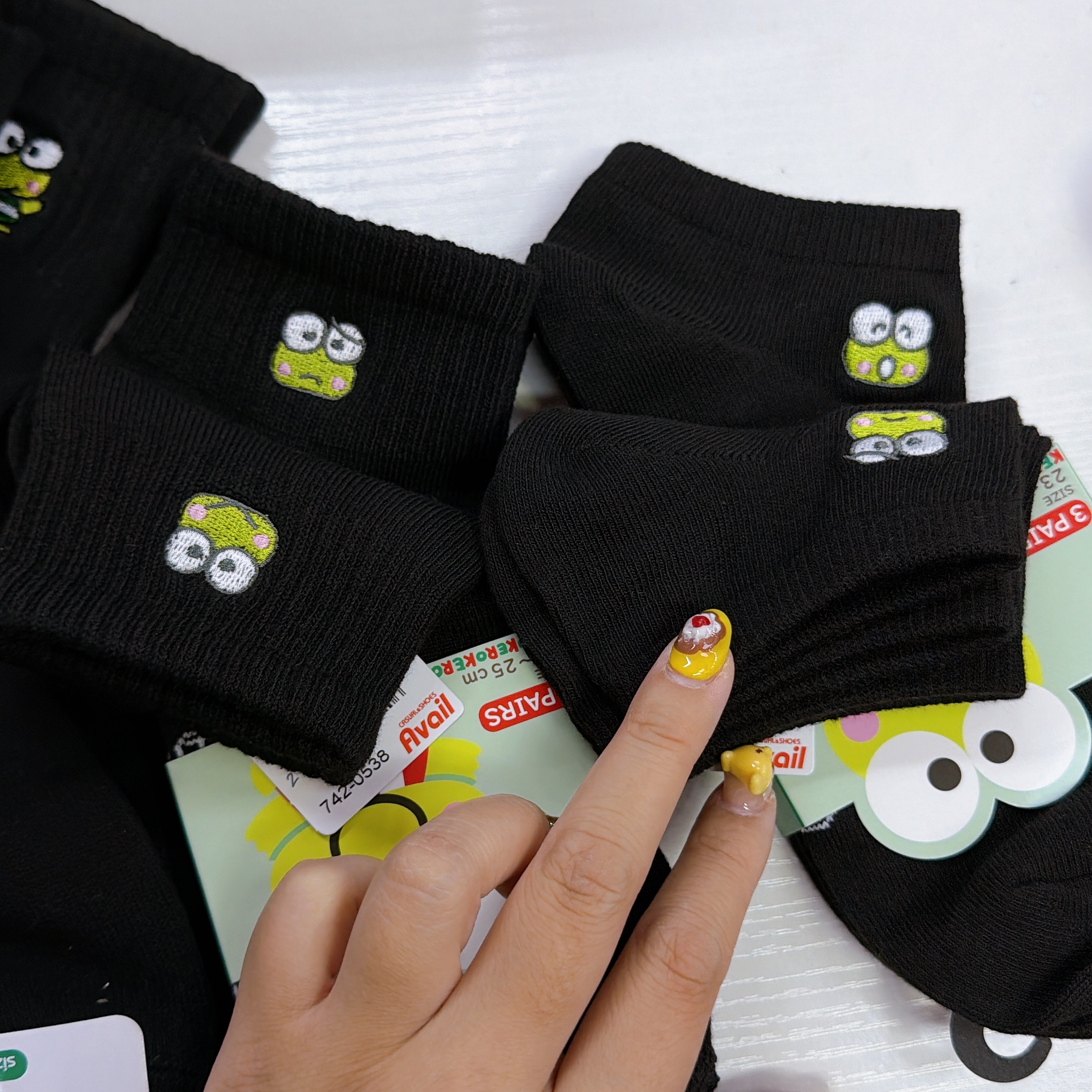 日本直送 Sanrio 青蛙仔一set三對短/長襪